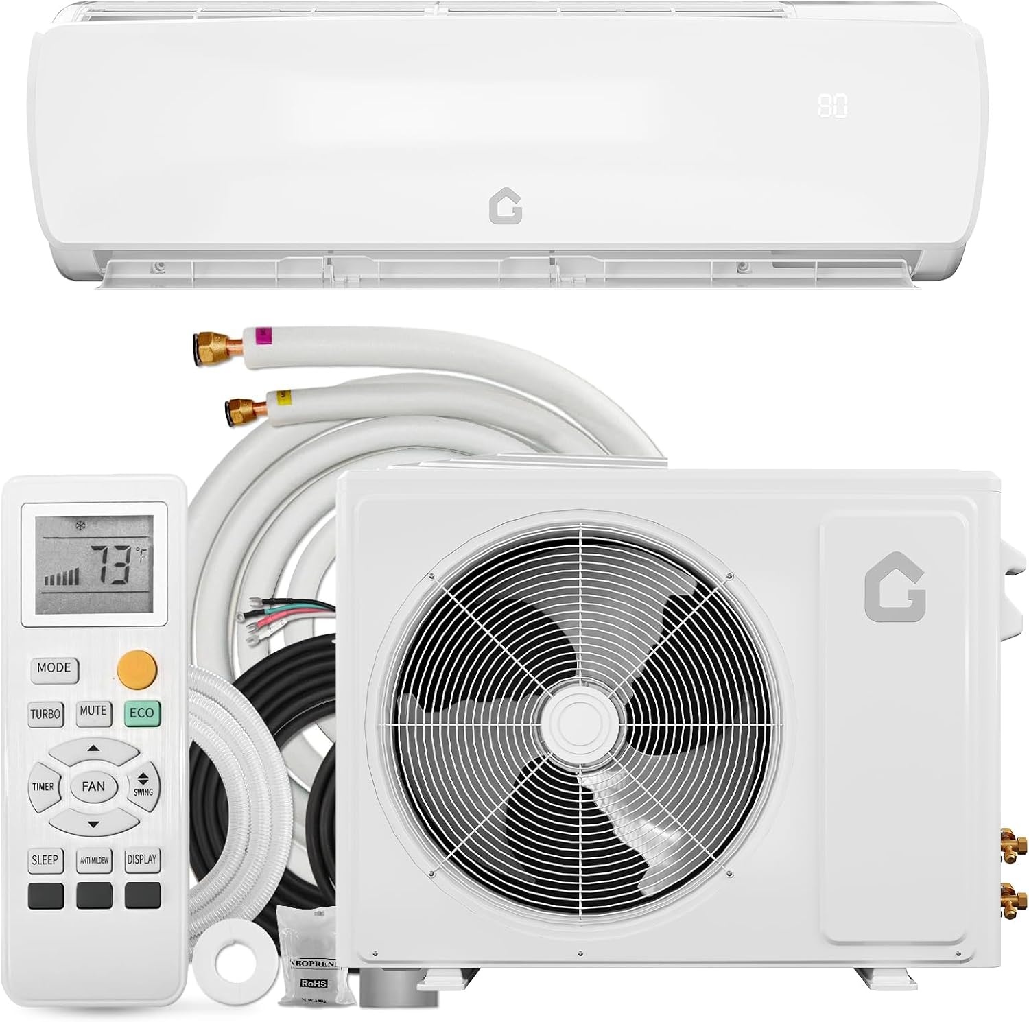 GarveeHome SEER 19 12000BTU 230V Mini Split Air Conditioner for $353.56 Shipped