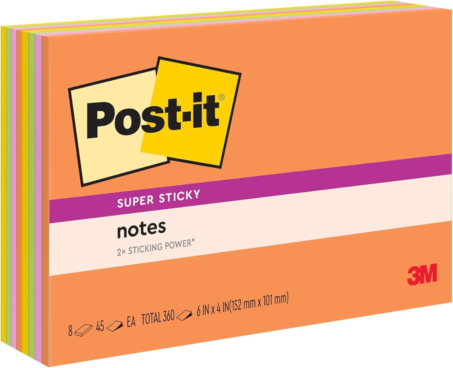 Post-it Super Sticky Notes 8 Pads for $4.88