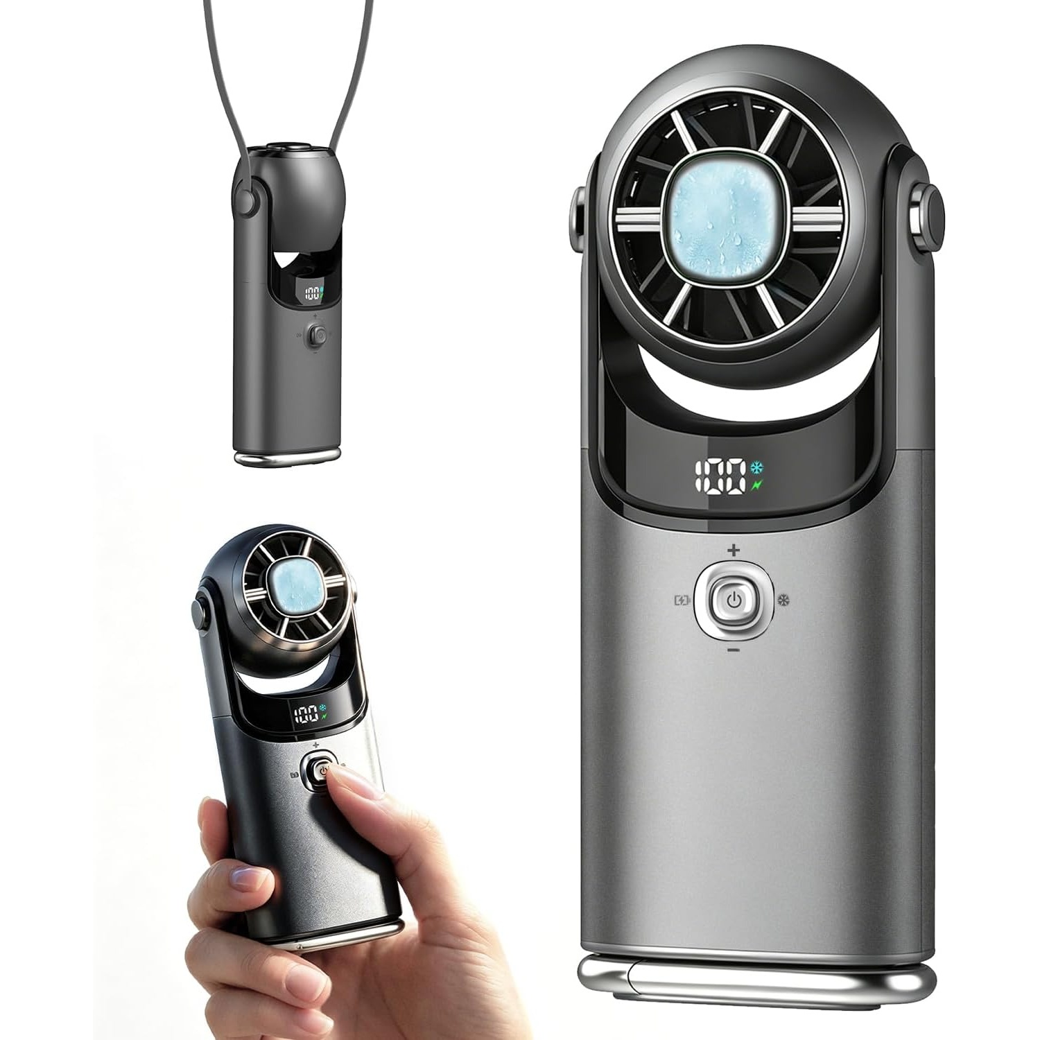 Mialexo Mini Handheld Fan with Cooling Plate for $9.99
