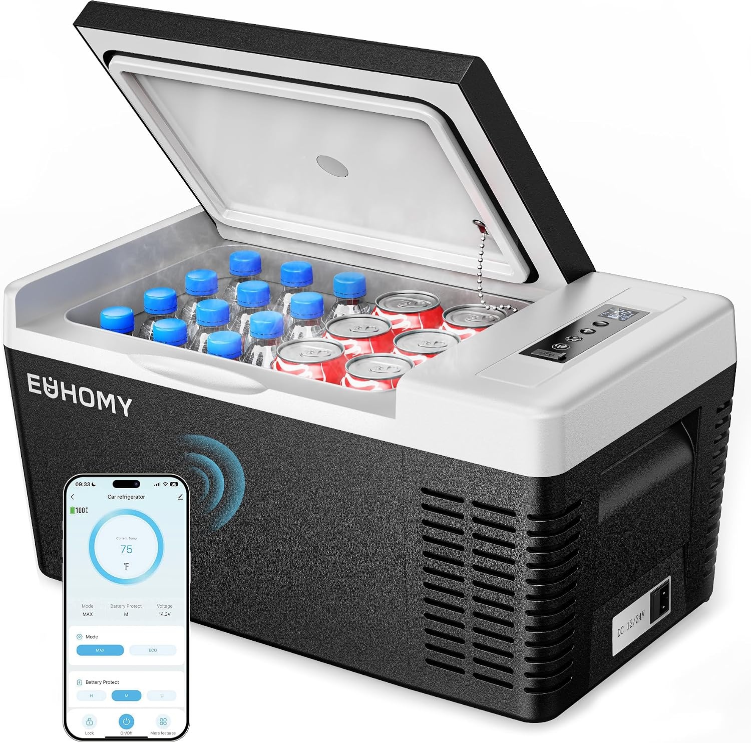 Euhomy 12v Portable Car Refrigerator for $112.49 Shipped