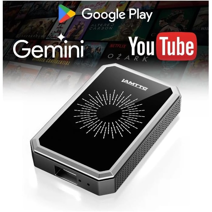 Lamtto Wireless CarPlay Adapter with Gemini AI for $89.59 Shipped