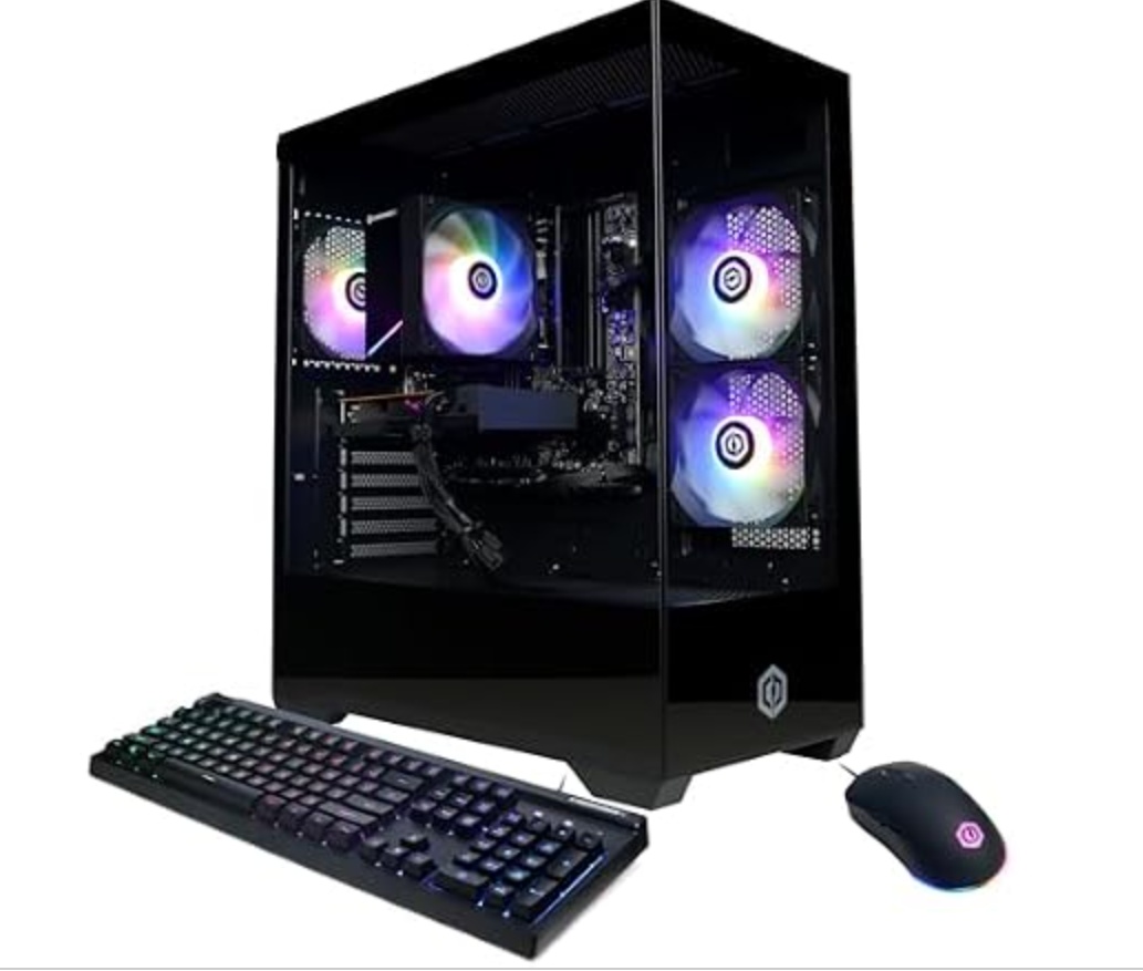 CyberPowerPC AMD Ryzen 5 8GB 500GB RX6500 XT Desktop Computer for $549.99
