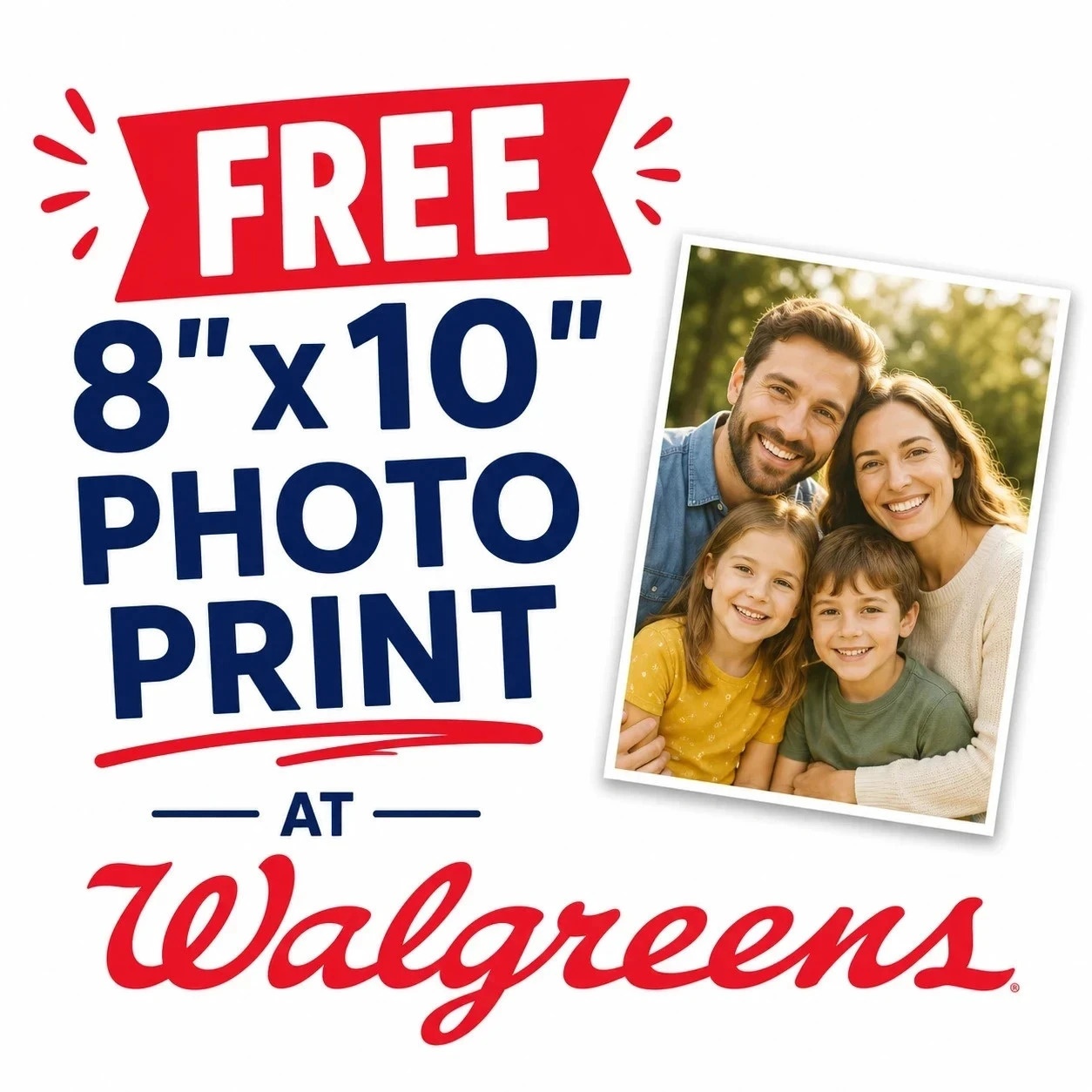 Free 8x10 Photo Print at Walgreens with Coupon FALL810