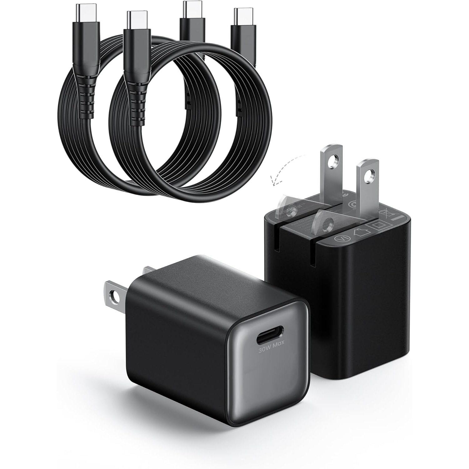 Wegear 30W USB-C GaN III Wall Charger Block 2 Pack for $9.99