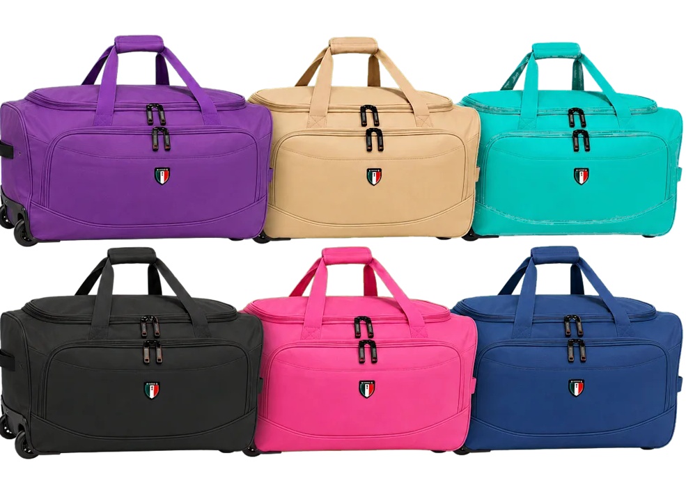 Tucci Italy Amico Rolling Duffel Bag for $29.99 Shipped