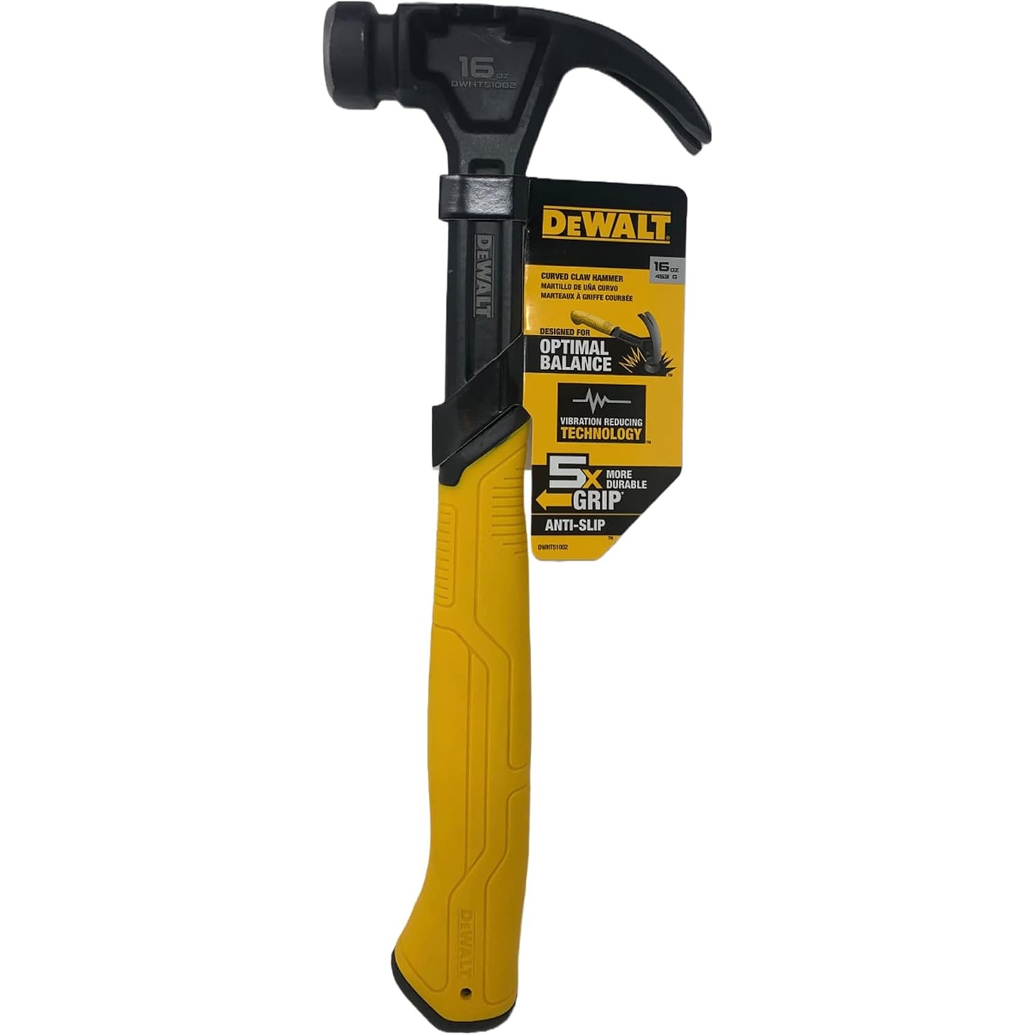 DeWalt 16oz Smooth Face Curve Claw Hammer for $16.99