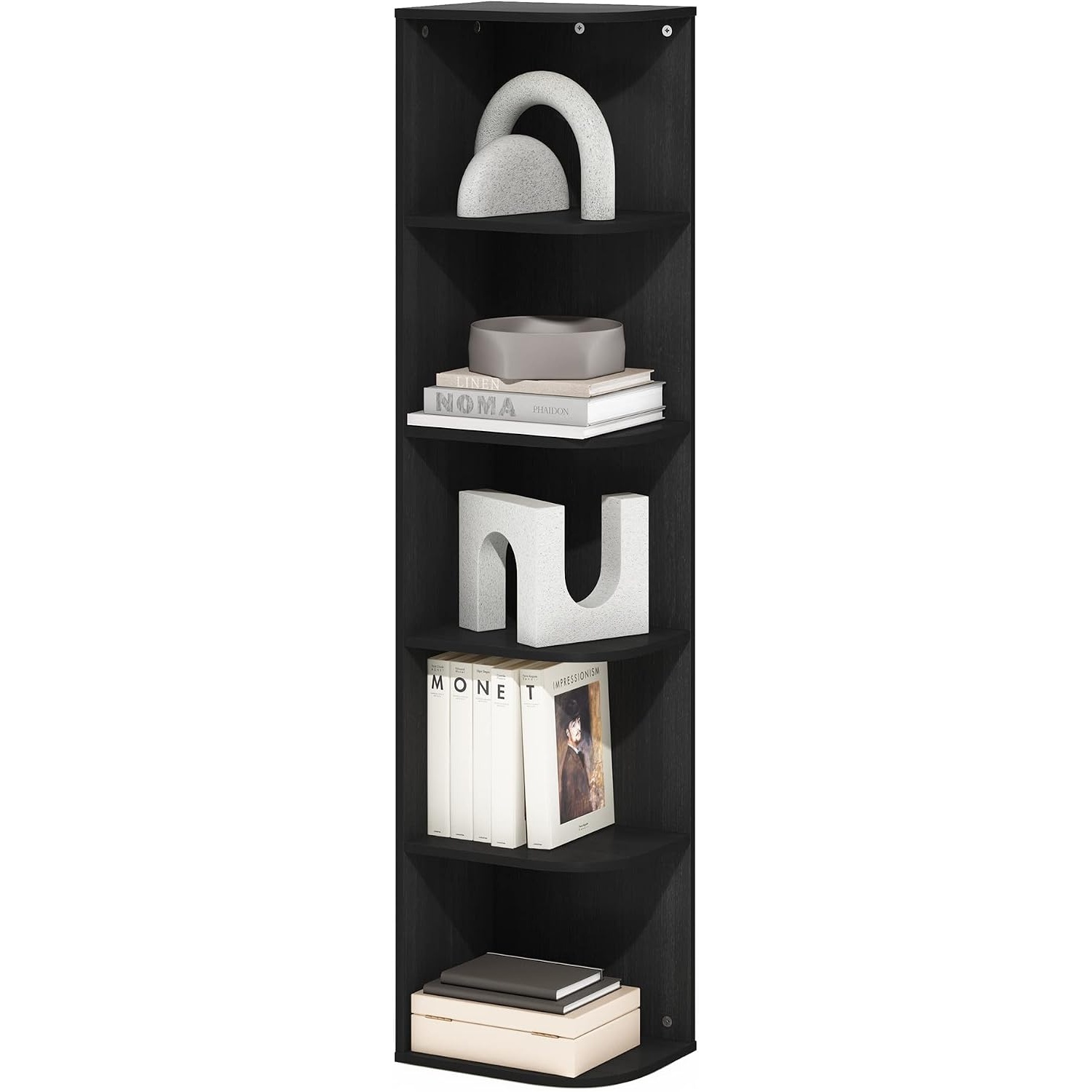 Furinno Pasir 5-Tier Corner Book Shelf for $21.02