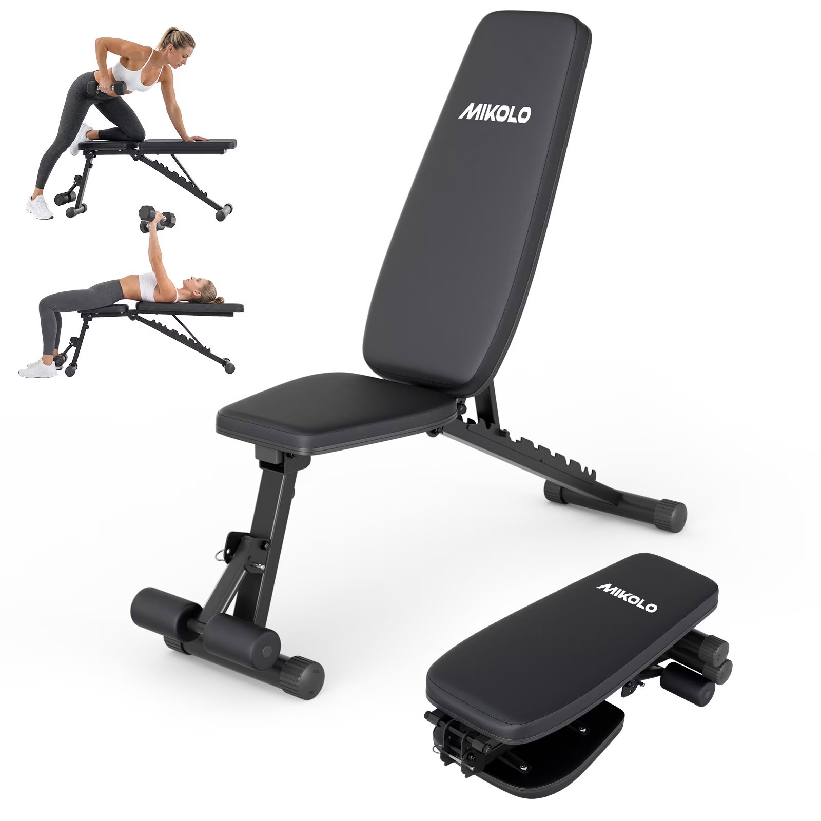 Mikolo 9 Positions Adjustable Weight Bench for $67.49 Shipped
