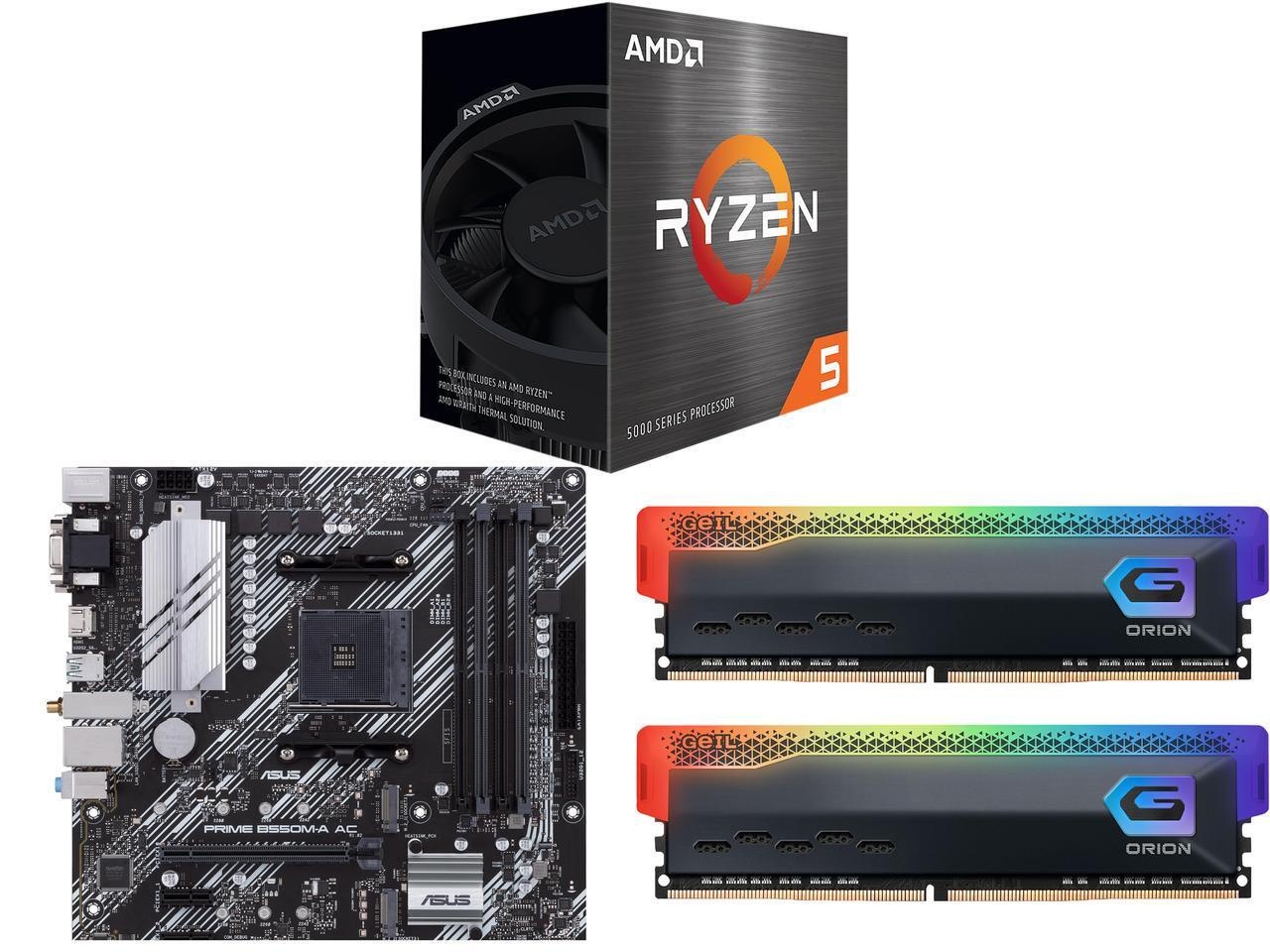 AMD Ryzen 5 5500 CPU + Asus Motherboard for $230.99 Shipped