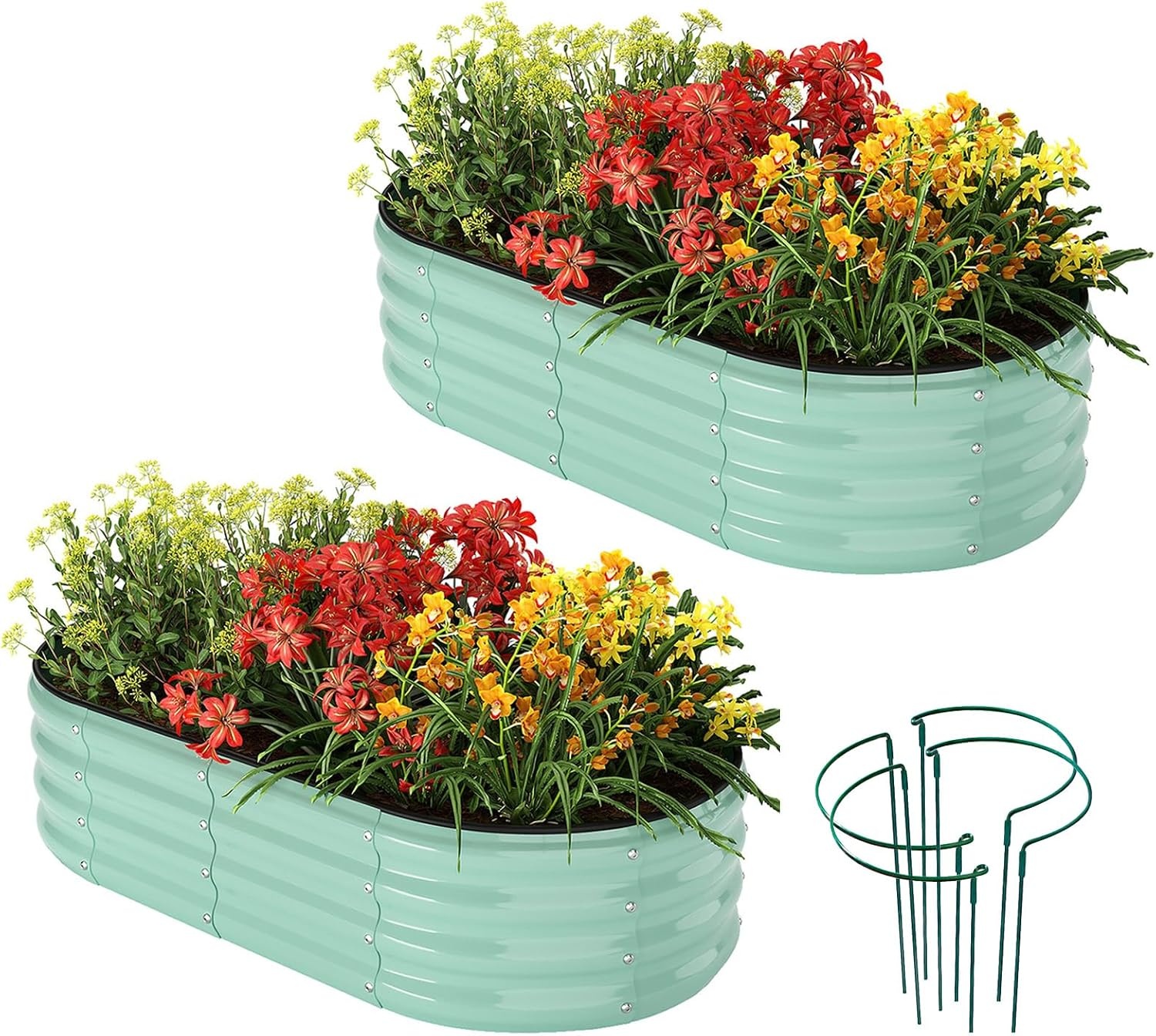 Galvanized Metal Planter Raised Gardening Bed Kit for $22.98