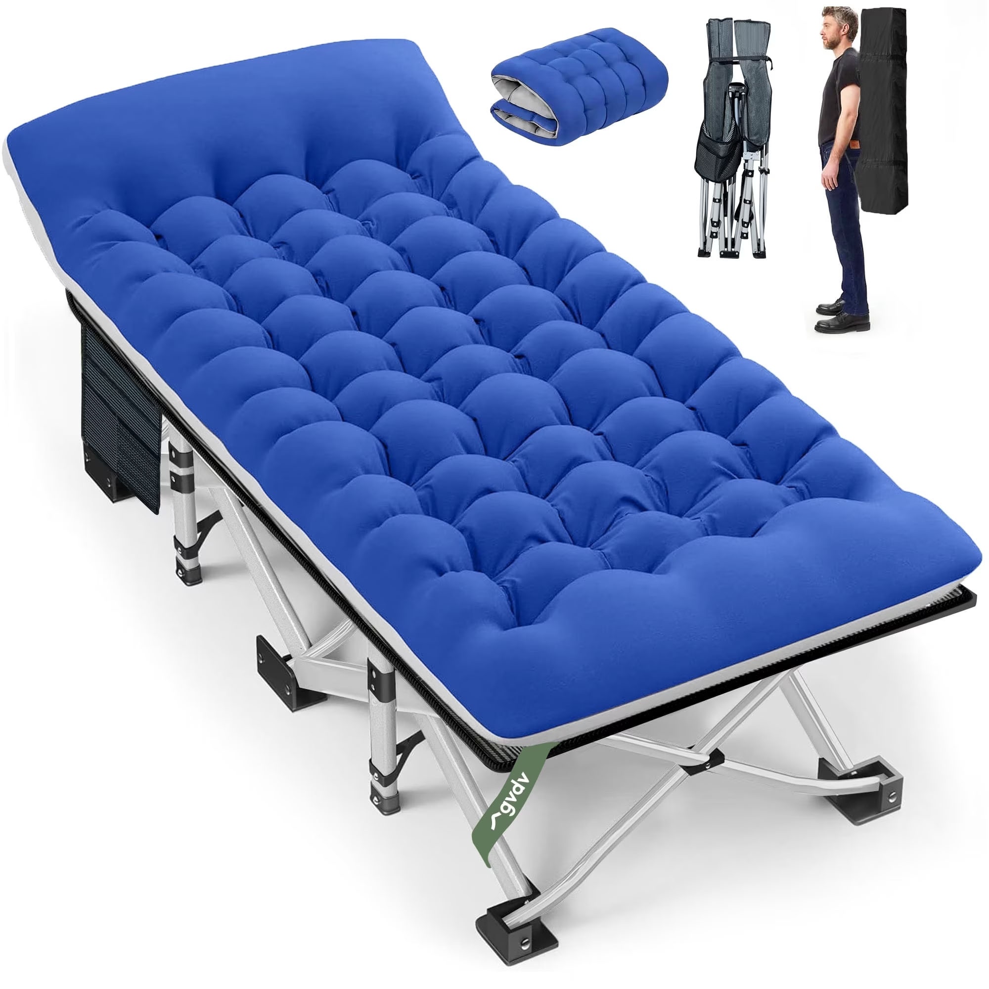 GVDV Folding Camping Cot with Mattress for $53.19 Shipped