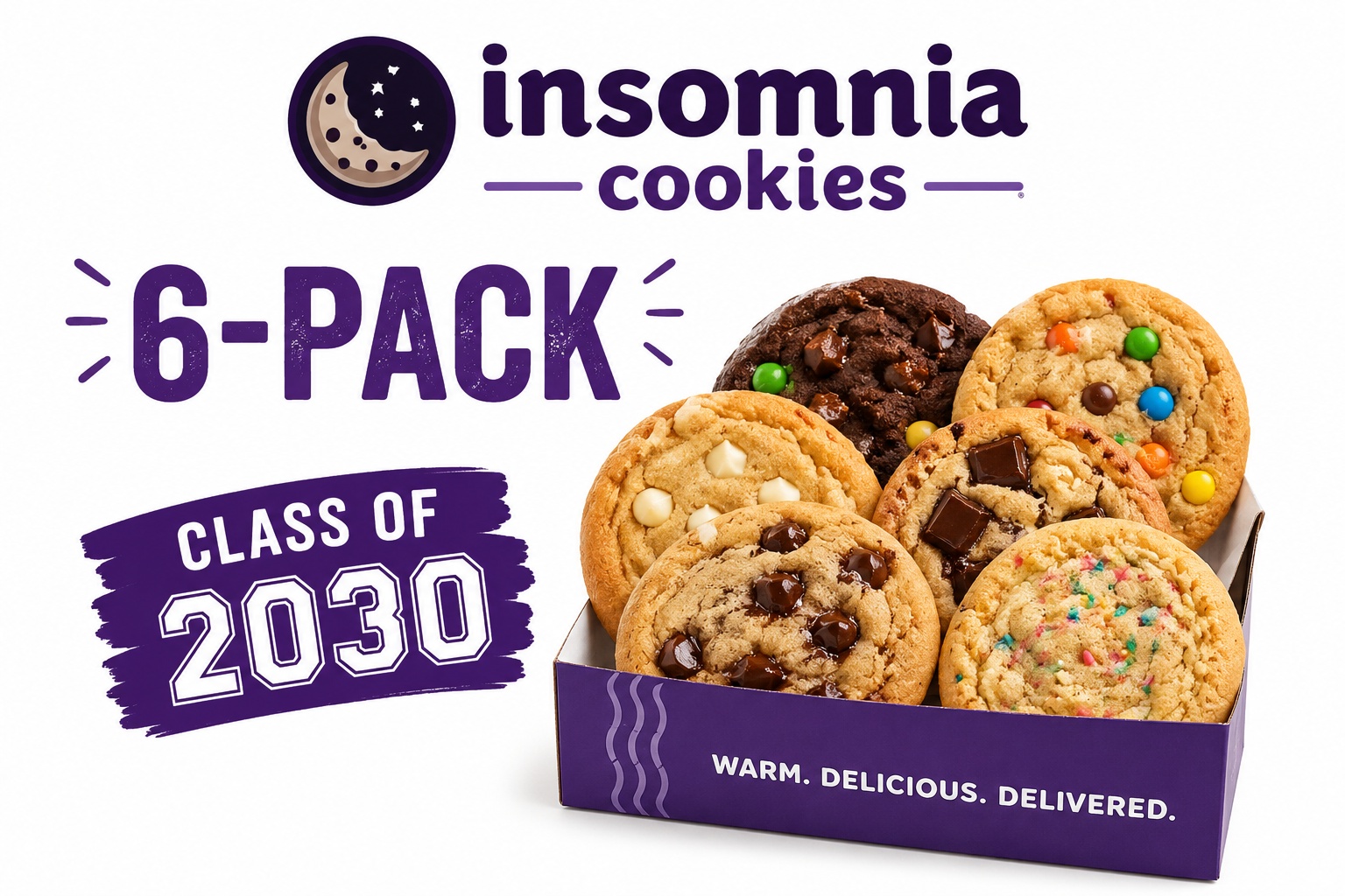 Free Insomnia Cookies 6-Pack for Class of 2030 College Freshmen