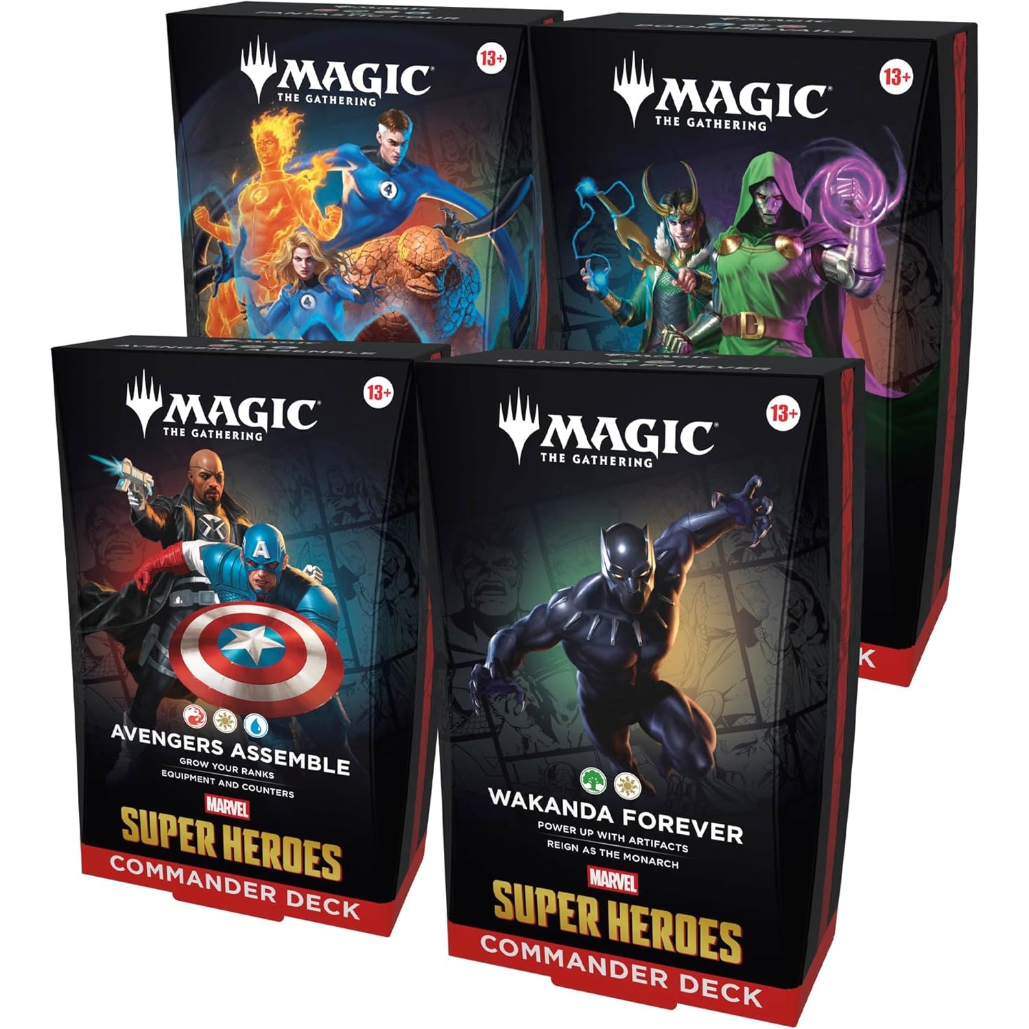 Magic The Gathering Marvel Super Heroes Commander Deck Bundle for $199.99 Shipped