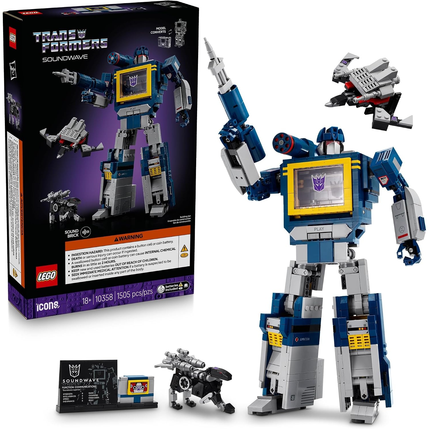 Lego Icons Transformers Soundwave 10358 for $163.99 Shipped