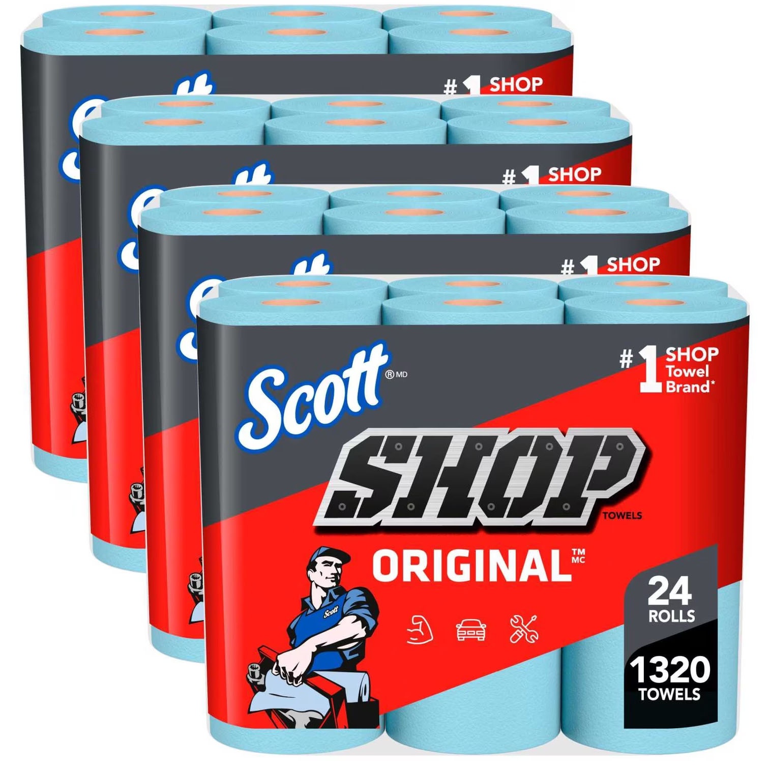 Scott Shop Towels Original 24 Rolls for $12.48