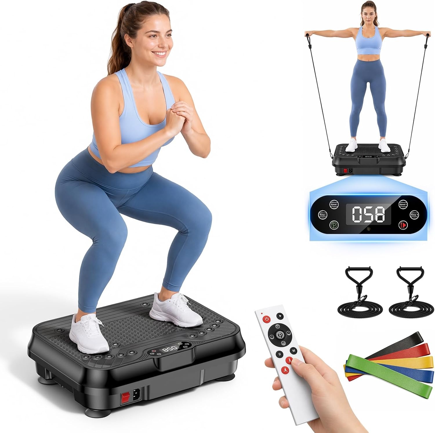 Audaxfit Vibration Plate Exercise Machine Shaking Platform for $41.99 Shipped
