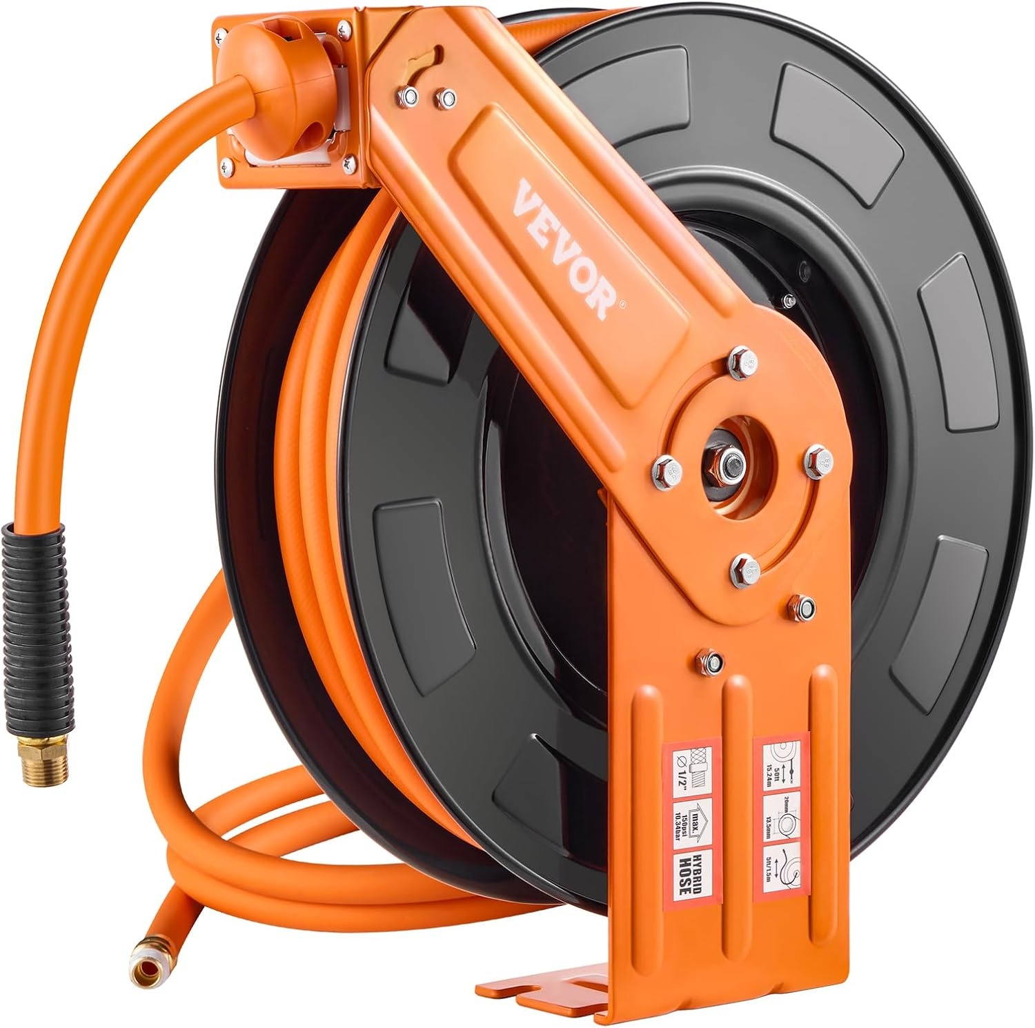 Vevor Retractable 50ft Air Hose Reel for $81.20 Shipped