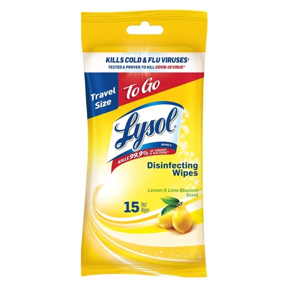 Lysol To Go Disinfectant Wipes with $1 Walmart Cash for $1.58
