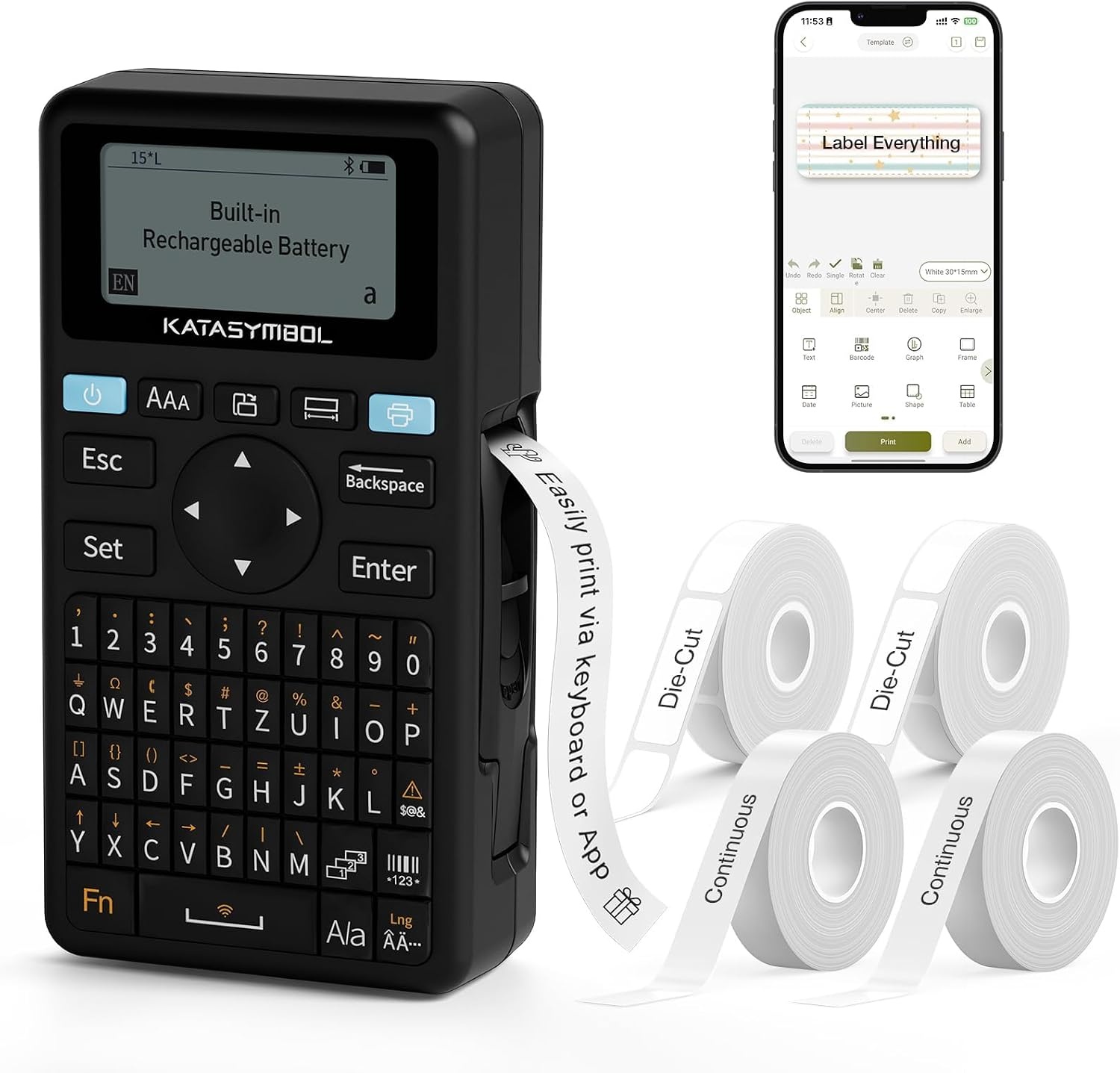 Supvan E11 Keyboard Bluetooth Label Maker for $17.99 Shipped