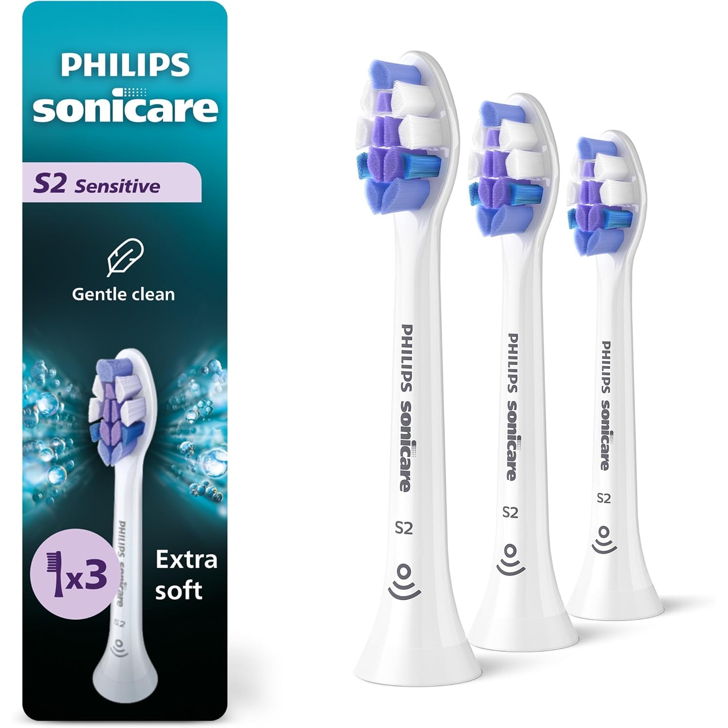 Philips Sonicare S2 Sensitive Brush Heads 3 Pack for $18.74