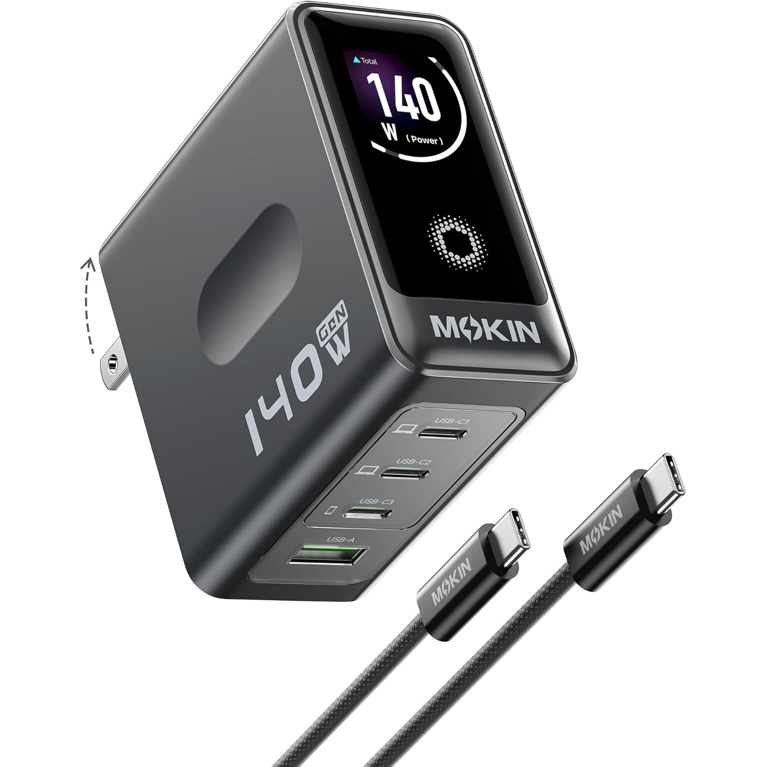 MOKiN 140W USB-C 4-Port Smart Charger for $38.99 Shipped