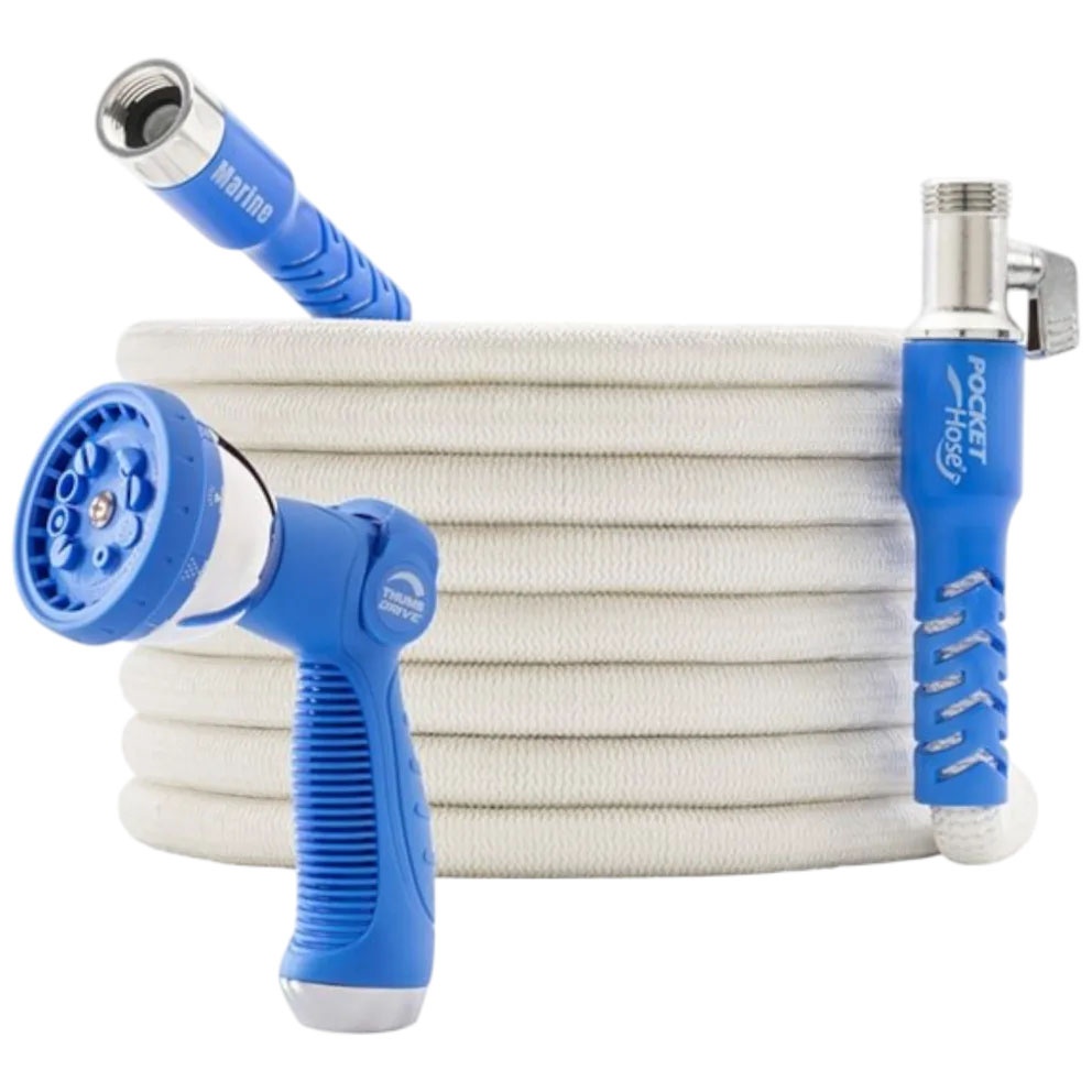 Pocket Hose 100FT Expandable Marine Grade Garden Hose for $29.99