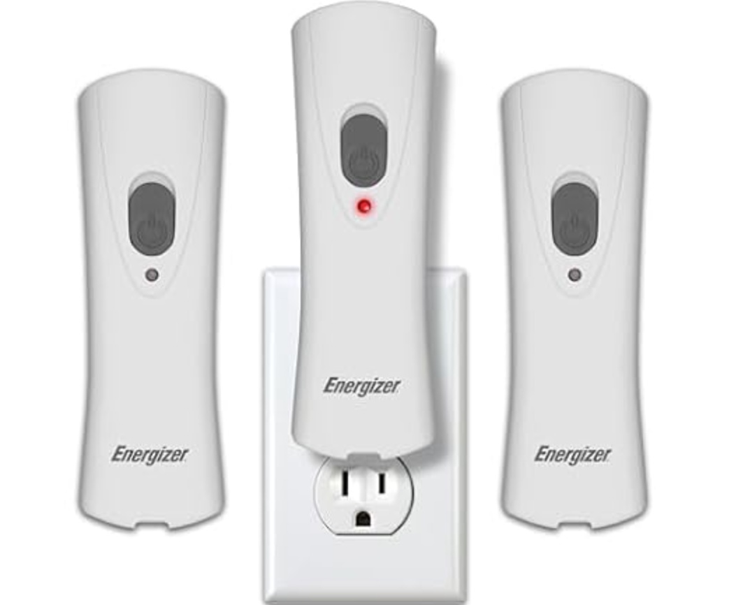 Energizer Weatheready Rechargeable LED Plug In Lights 3 Pack for $14.99