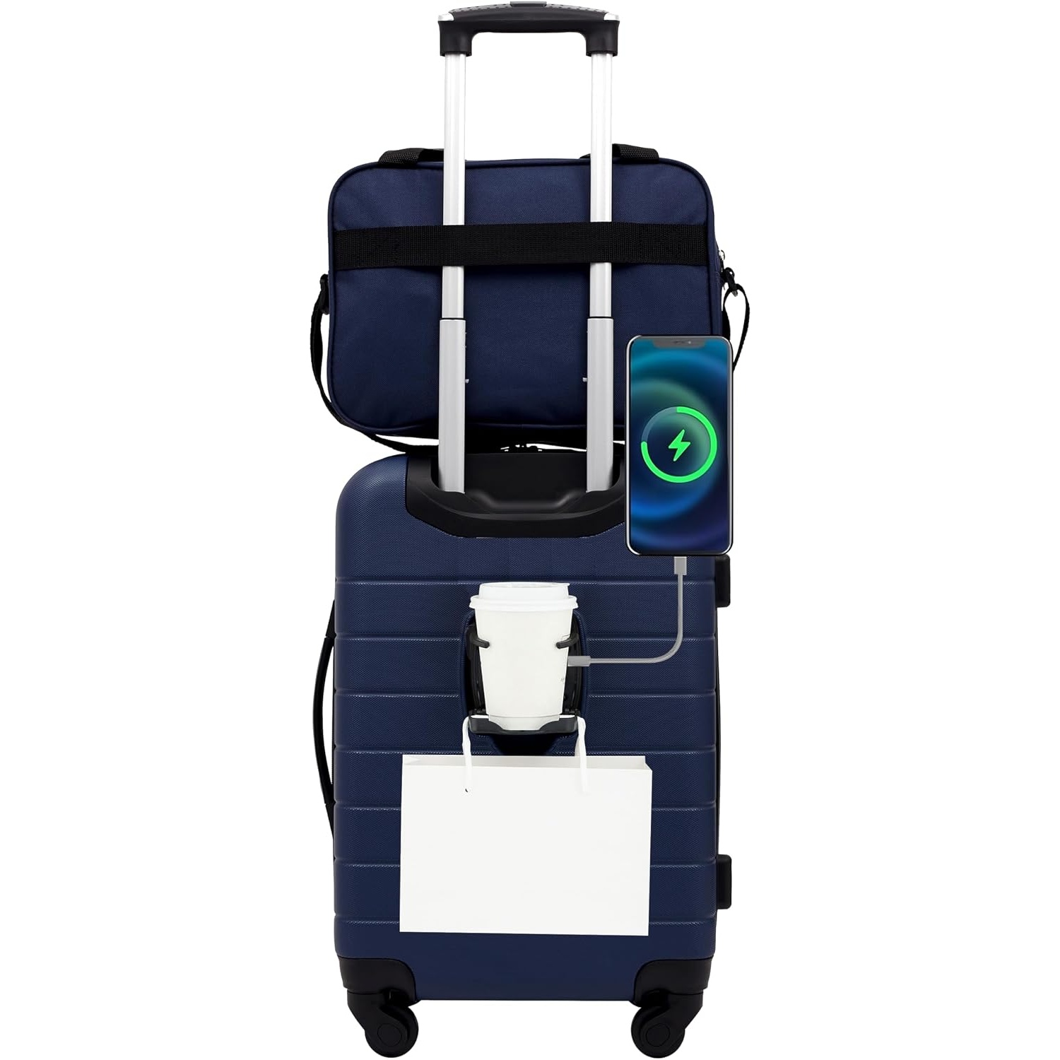 Wrangler Smart Spinner Hardside Luggage 2-Piece for $42 Shipped