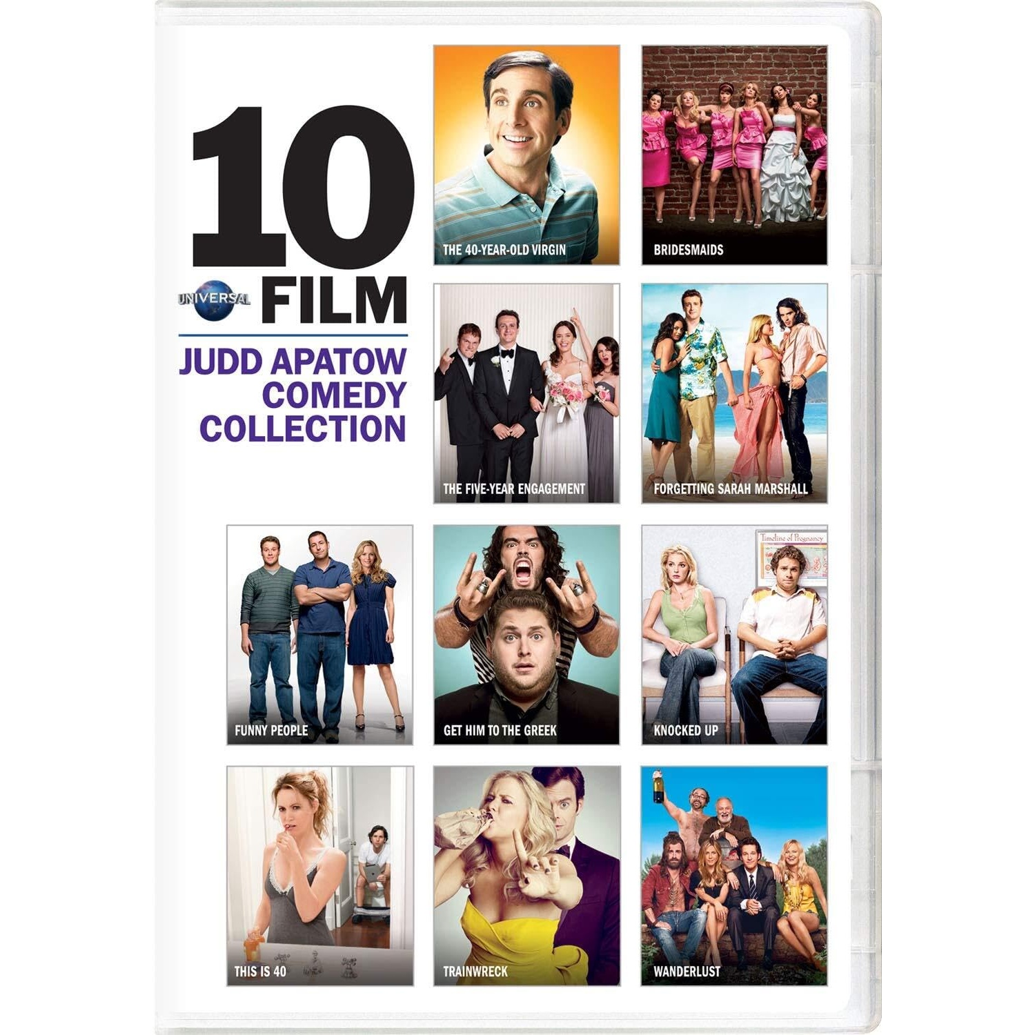 Universal Judd Apatow 10-Film Comedy Collection DVD for $12.99