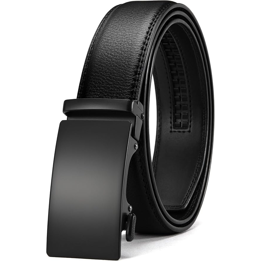 Chaoren Mens Leather Ratchet Belt 32 - 38 for $6.83
