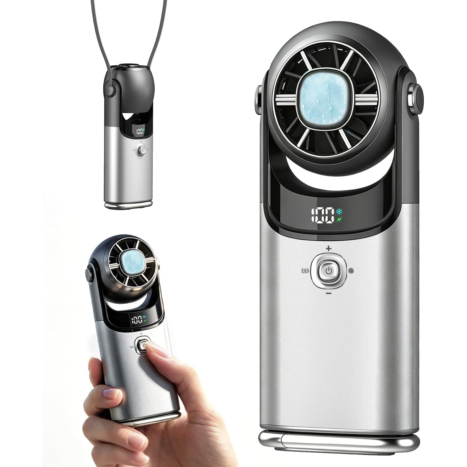 Mialexo Mini Handheld Fan with Cooling Plate for $8.99