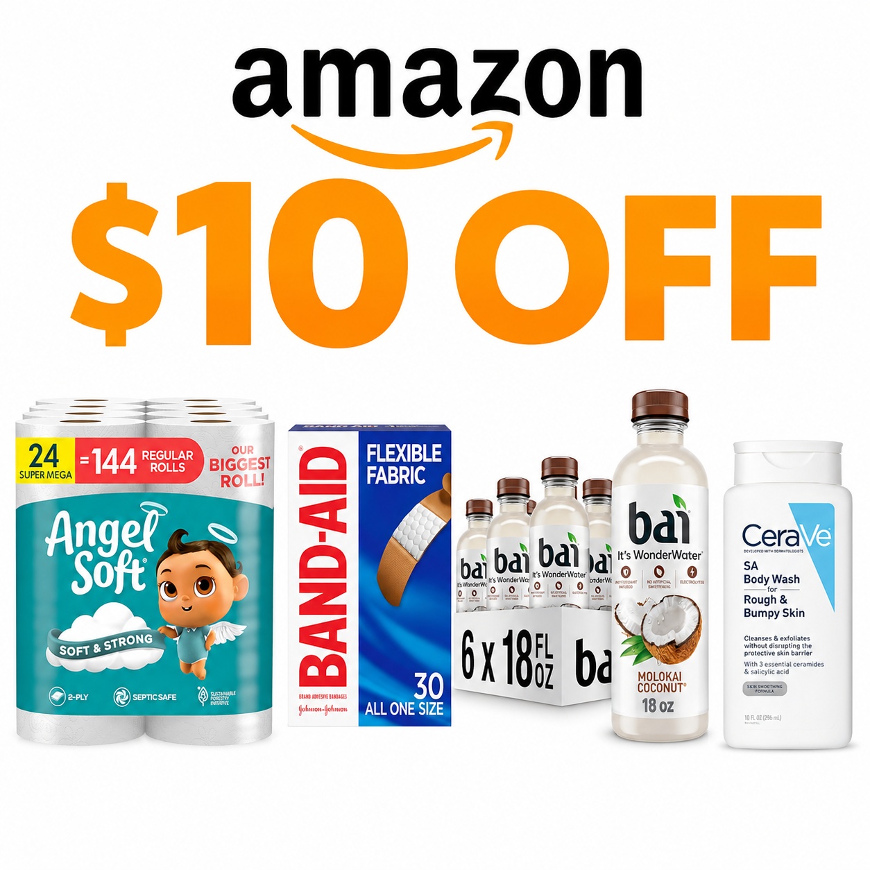Amazon Beauty Supplies and Groceries $10 Off $50
