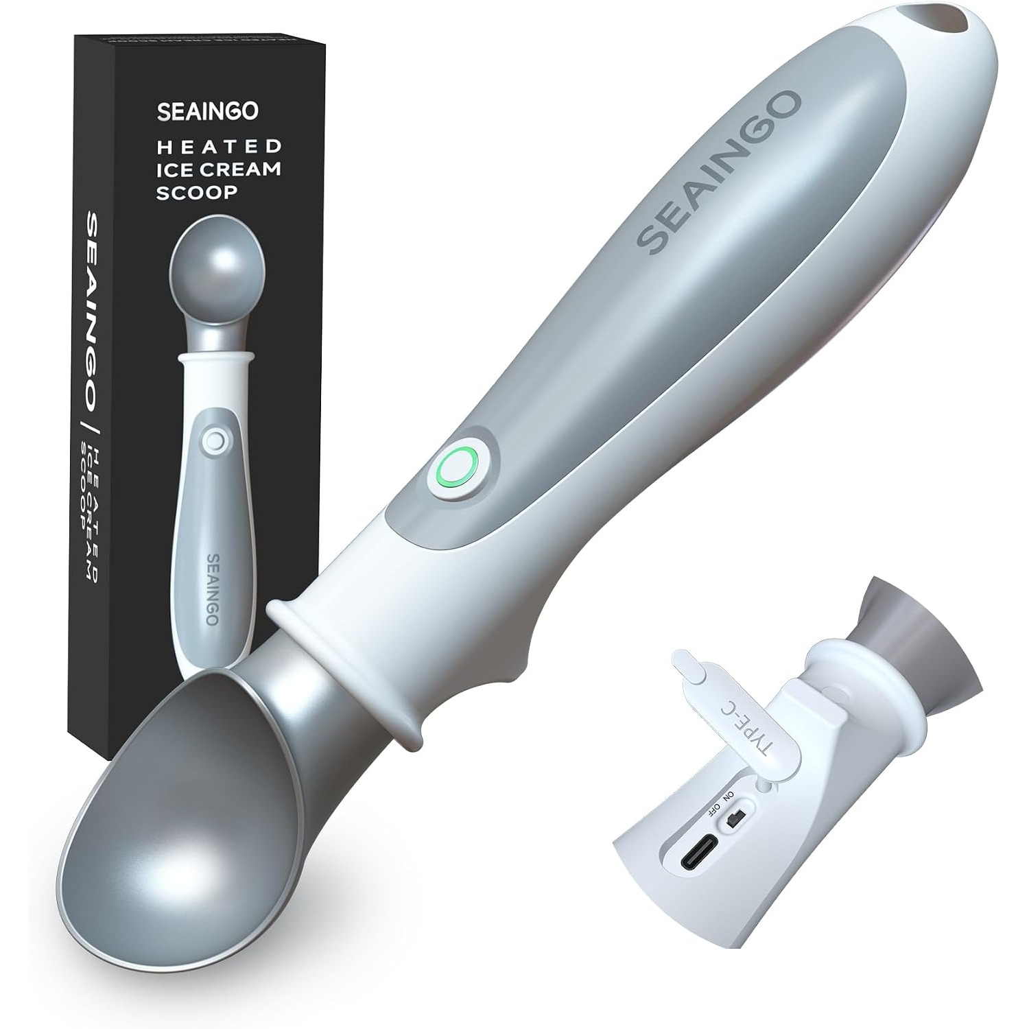 Heated Ice Cream Scooper by Seaingo for $9.89