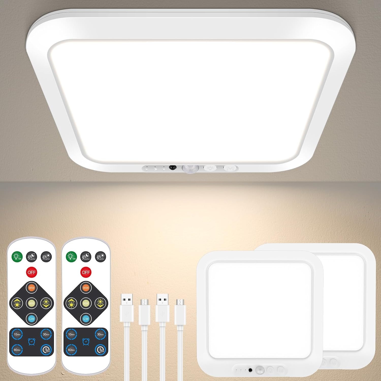 Bairth Rechargeable Motion Sensor Closet Light 2 Pack for $24.99 Shipped