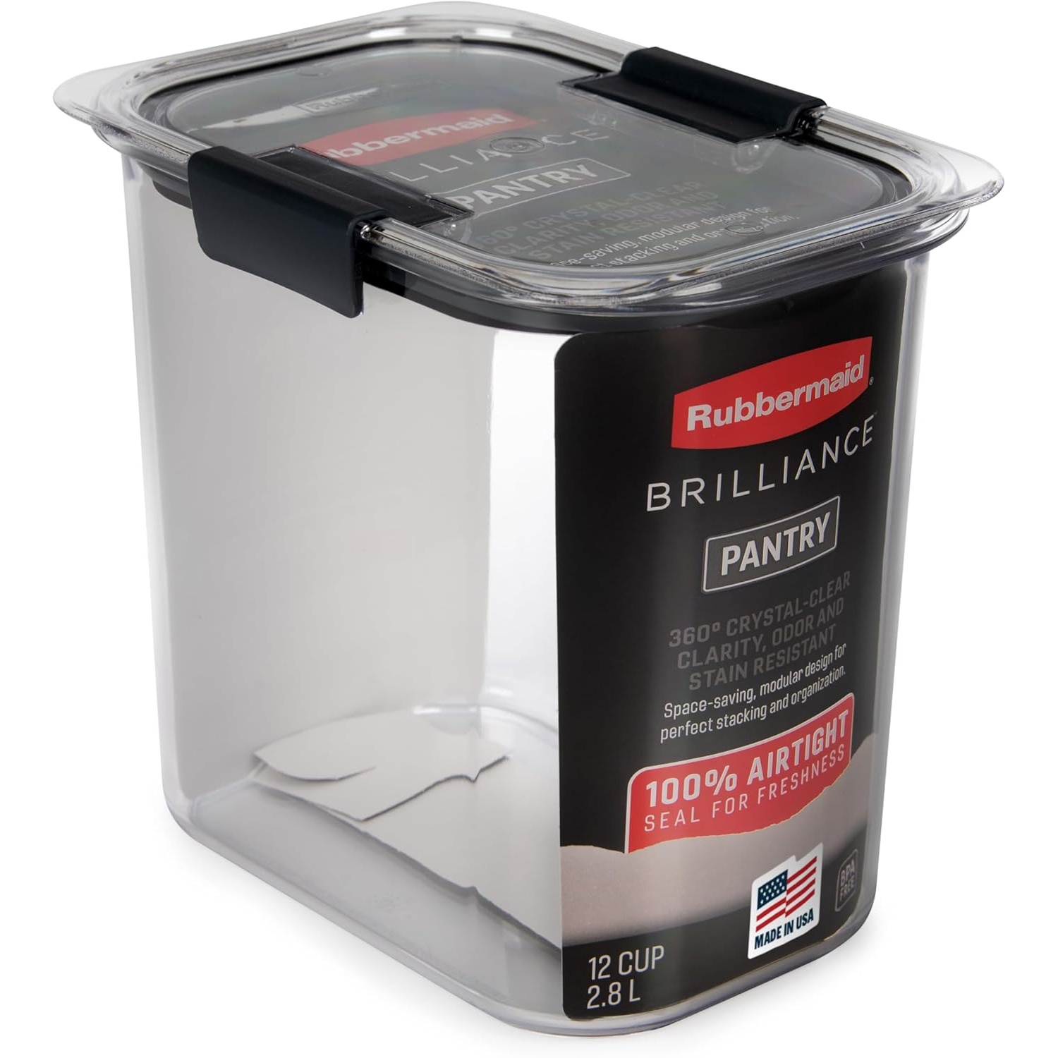 Rubbermaid Brilliance 12-Cup Airtight Food Storage Container for $11.99