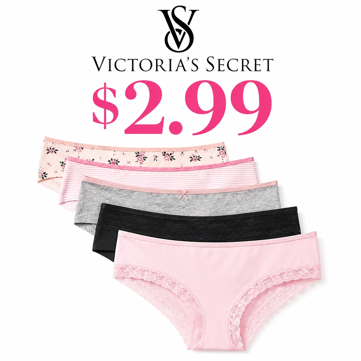 Victorias Secret Womens Panty Underwear for $2.99