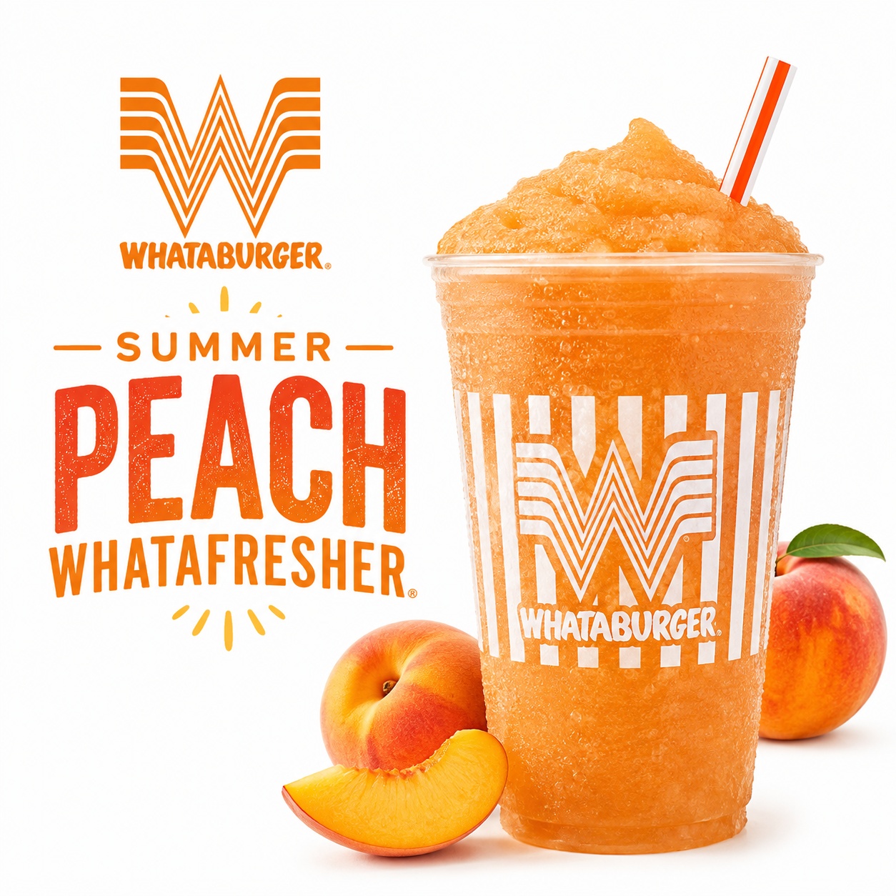 Free Whataburger 16oz Summer Peach Whatafresher on August 27th