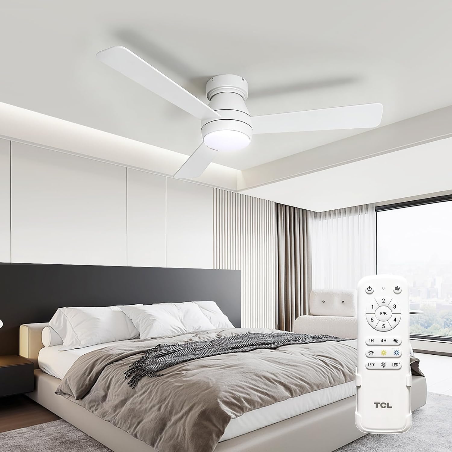 TCL 42in Low Profile Ceiling Fan with Light for $44.99 Shipped