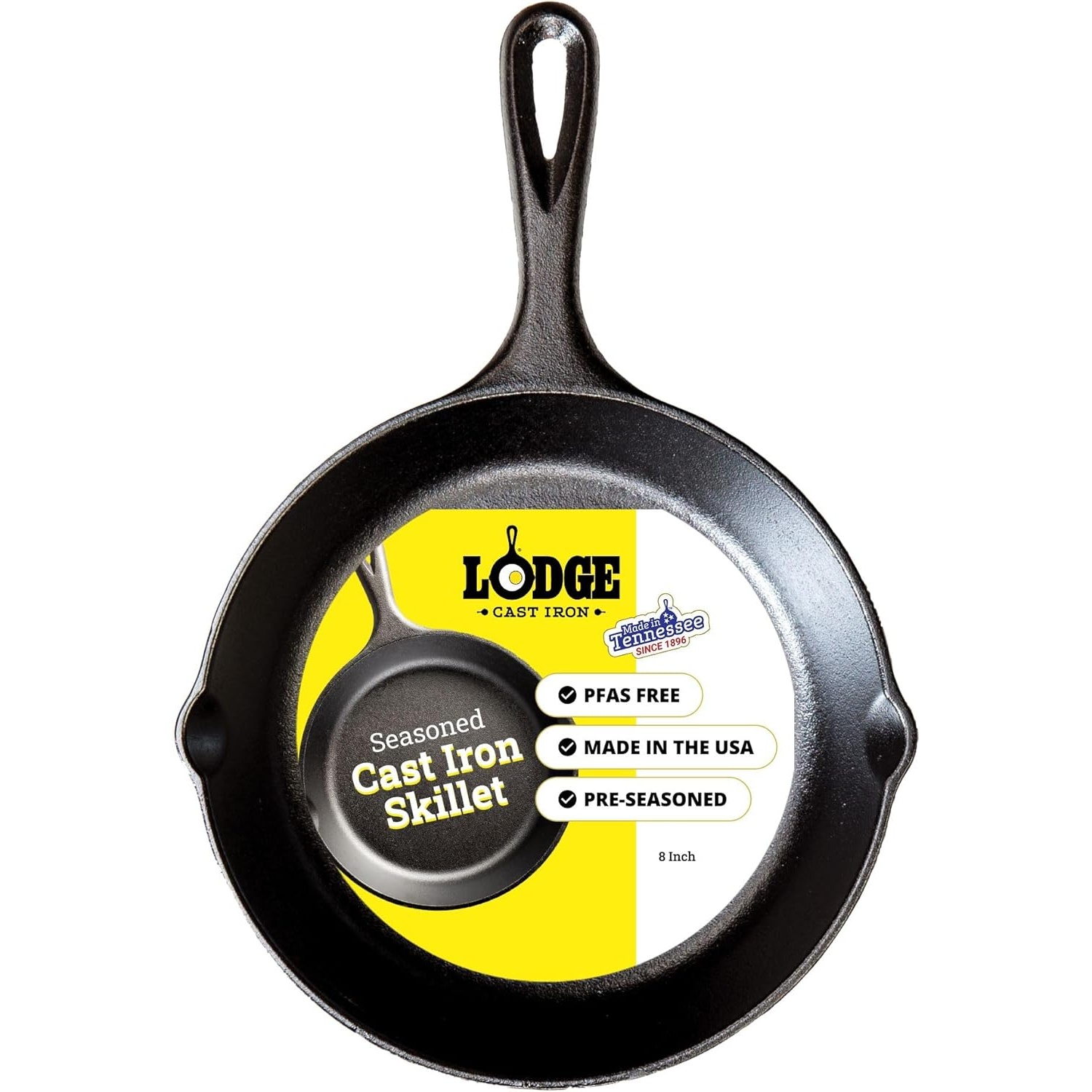 Lodge 8in Cast Iron for $14.39