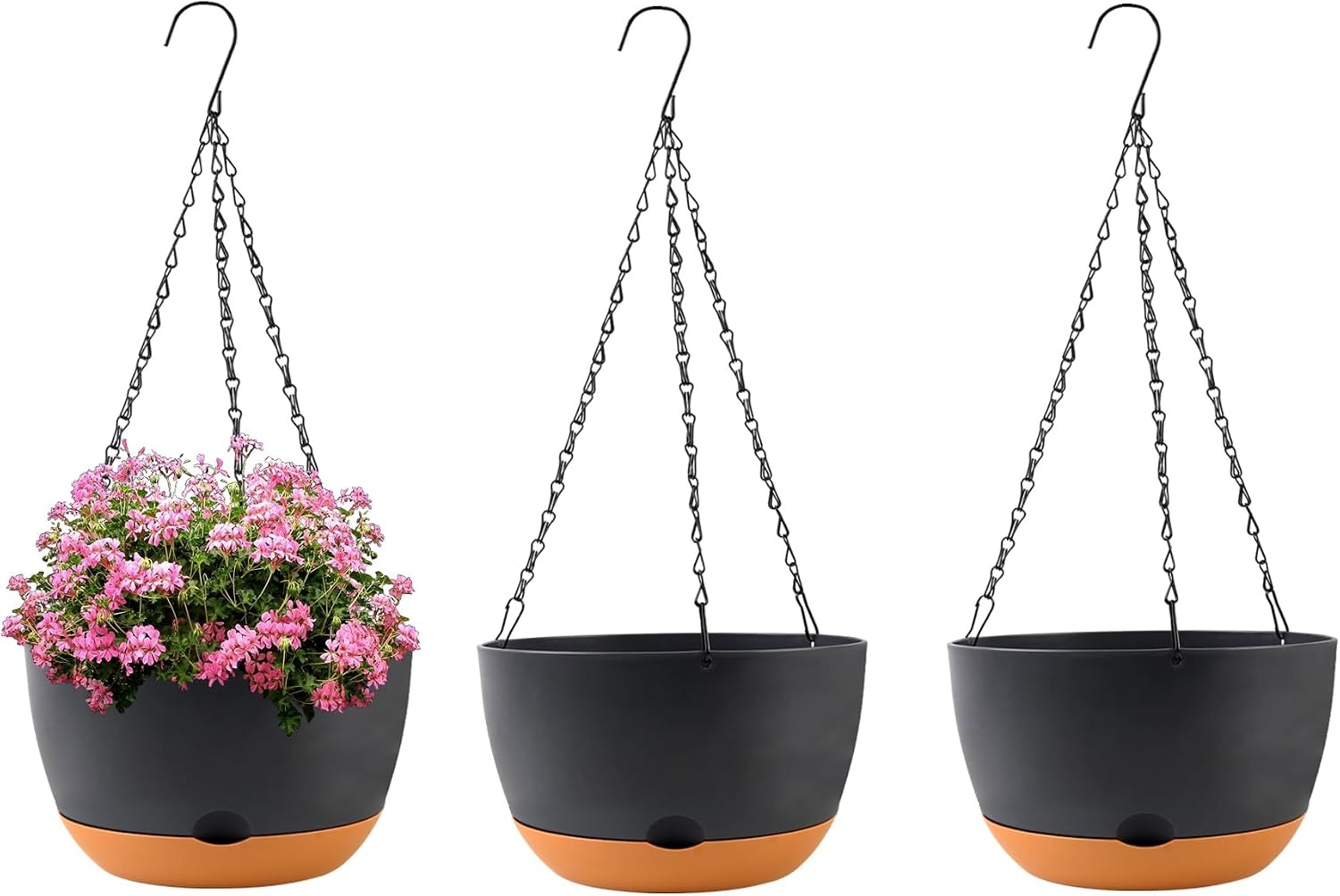 Kpuvx 10in Hanging Baskets 3 Pack for $15.99