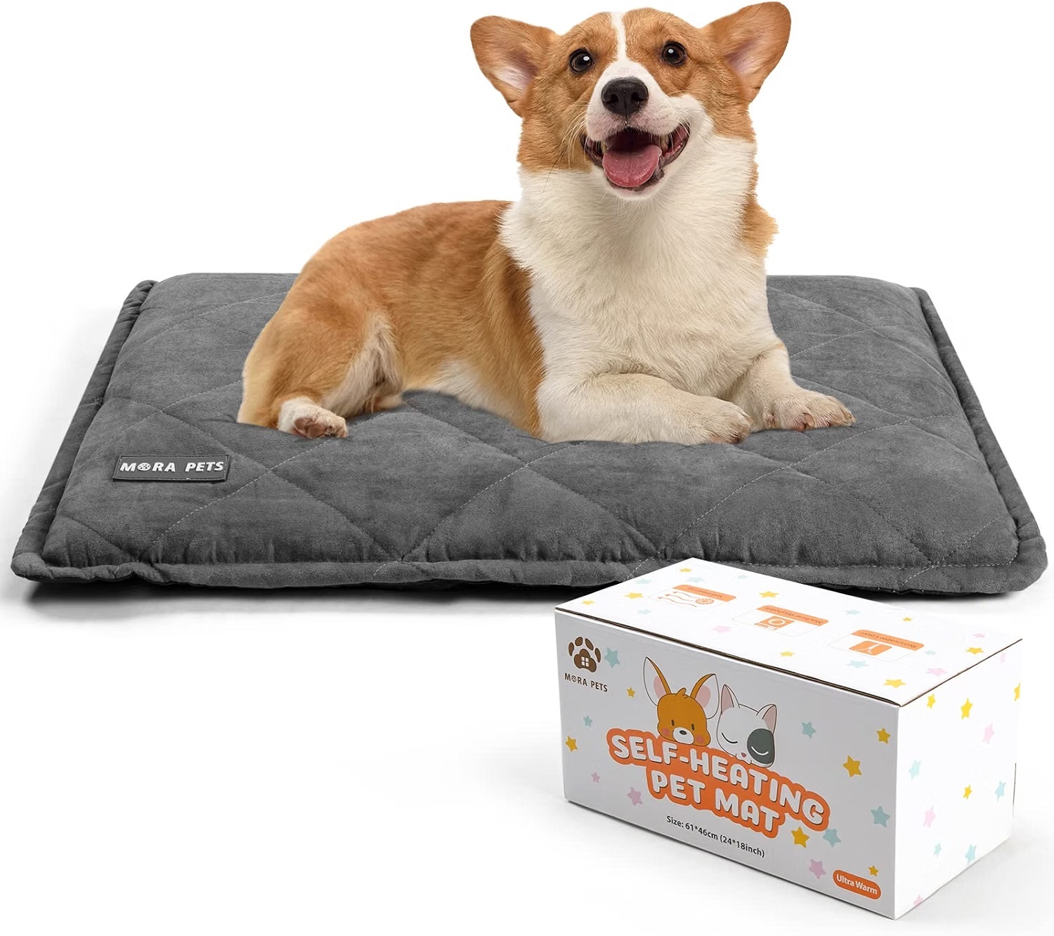 Mora Pets Self Heating Warming Cat or Dog Bed for $17.39
