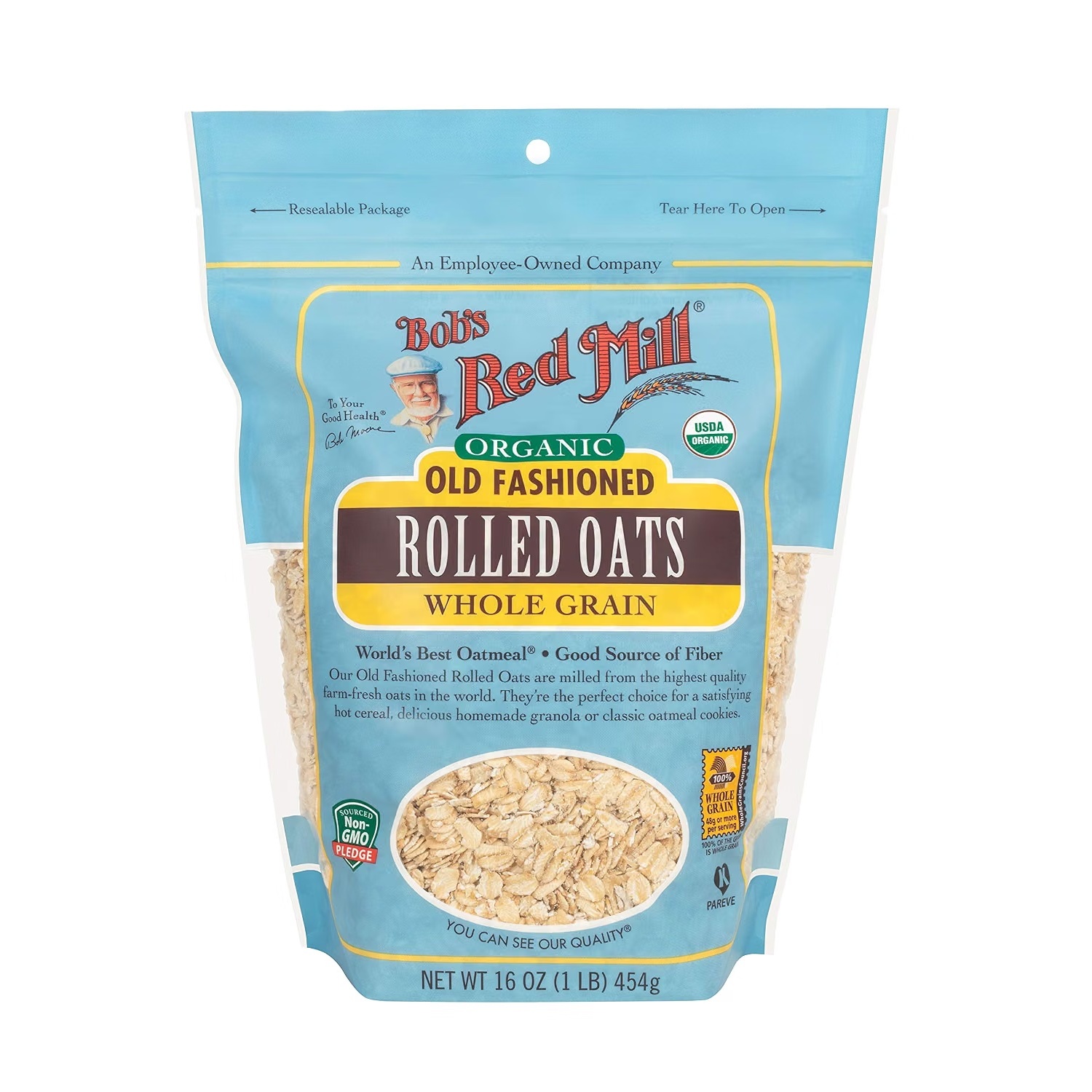 Bobs Red Mill Organic Old Fashioned Rolled Oats 4 Pack for $8.99