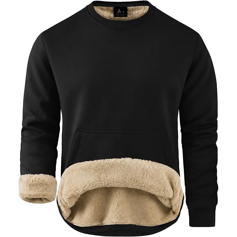 Zity Mens Sherpa Fleece Lined Sweatshirt for $19.45 Shipped