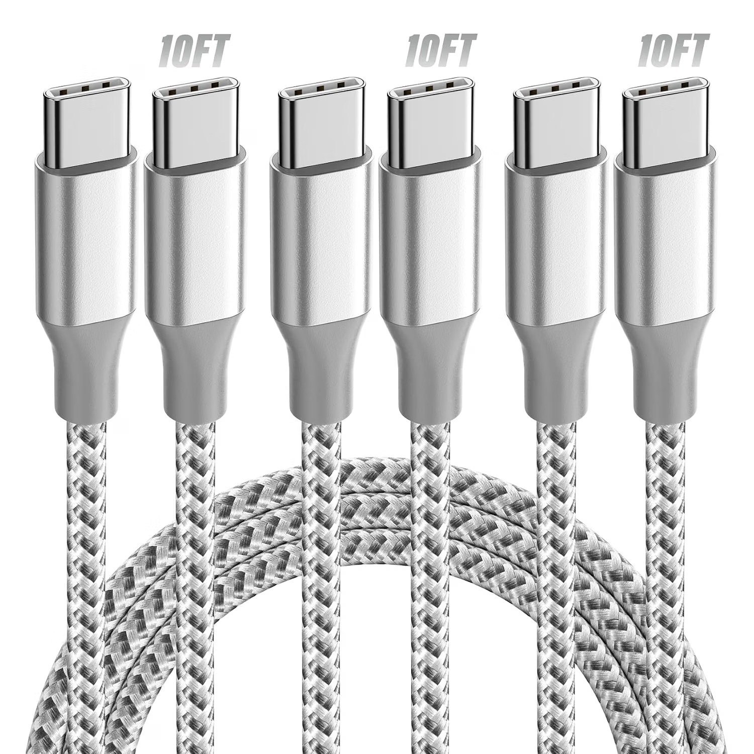 USB-C 10ft Charging Cable 3 Pack by Kyehd for $3.99