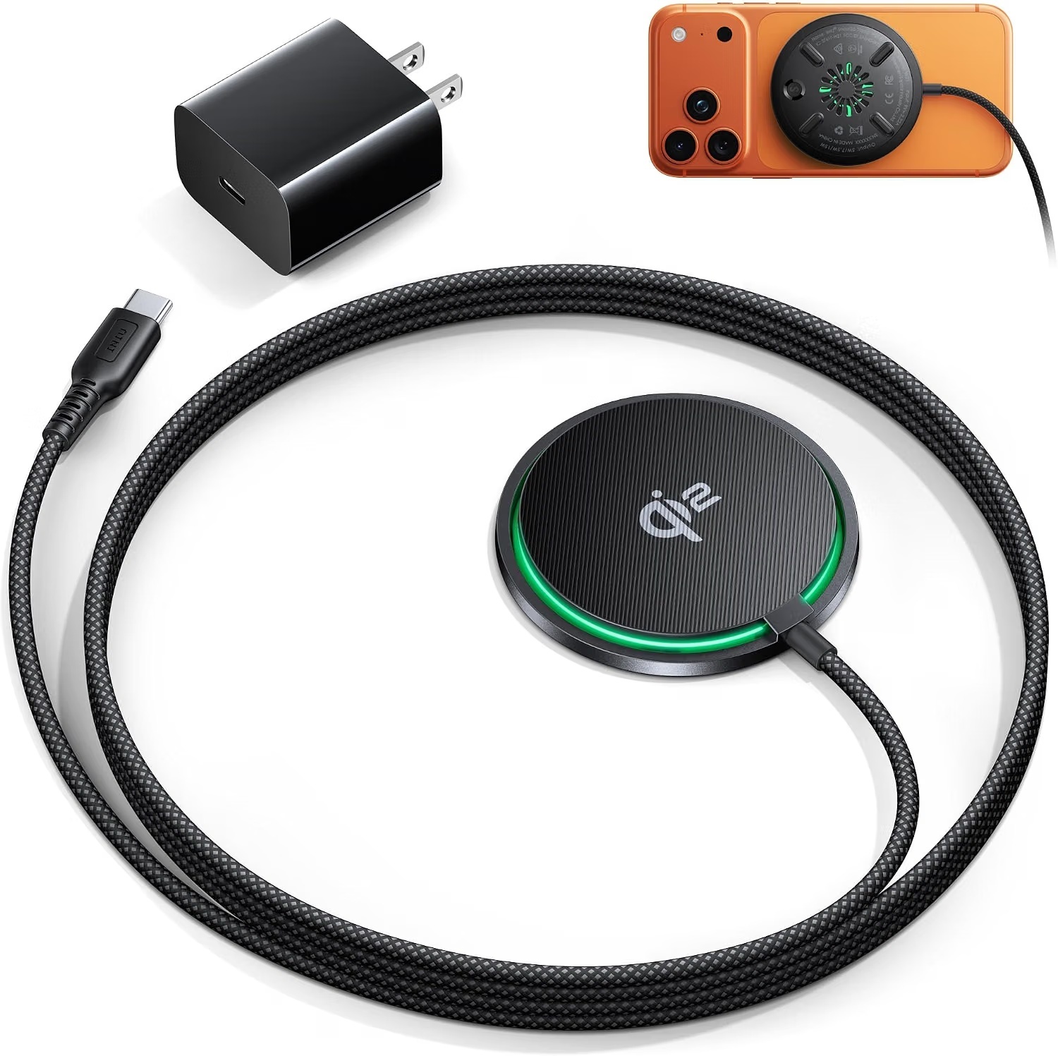 Iniu Qi2 15w Magnetic Wireless Charger for $9.79