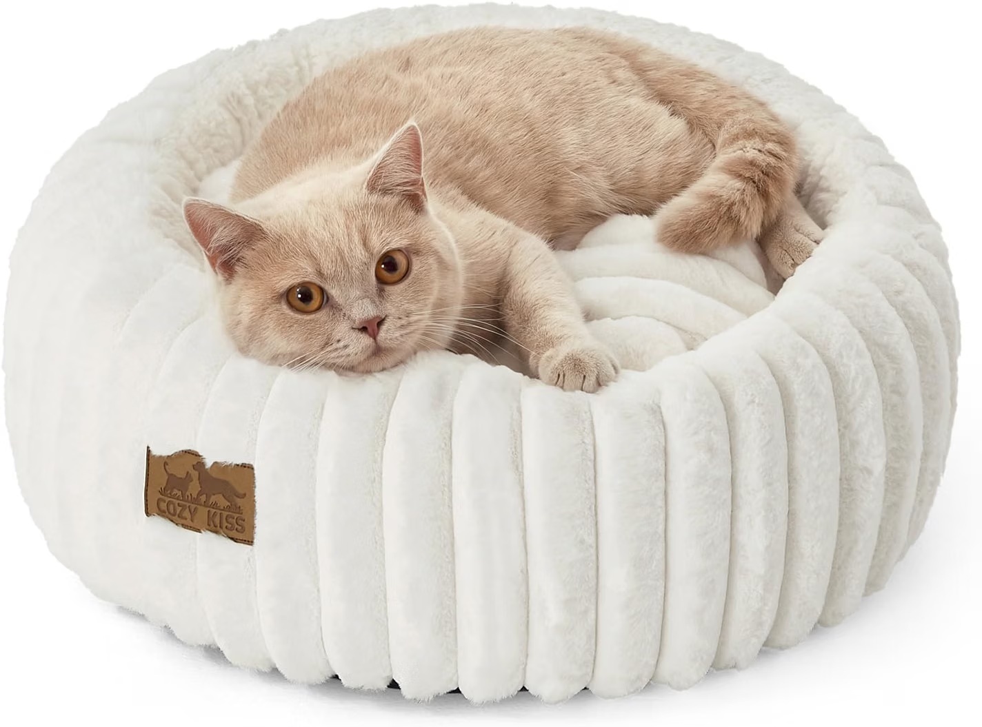 Cozy Kiss Donut Small Cat Bed for $17.49