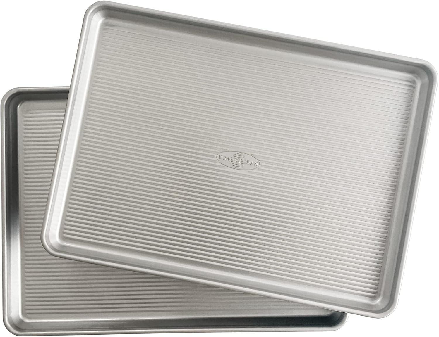 USA Pan Bakeware Half Sheet Pan 2 Sheets for $21.99