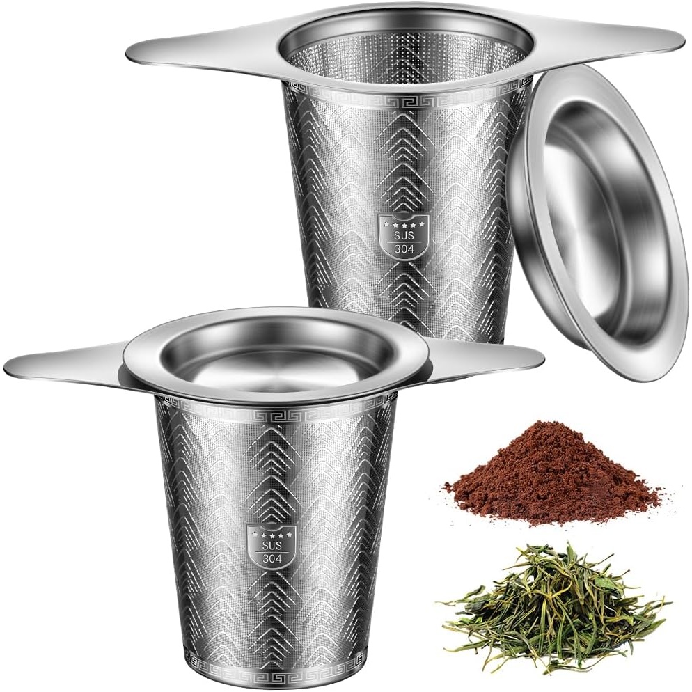 Bomansi Boms Tea Strainers for Loose Tea Infuser 2 Pack for $4.99