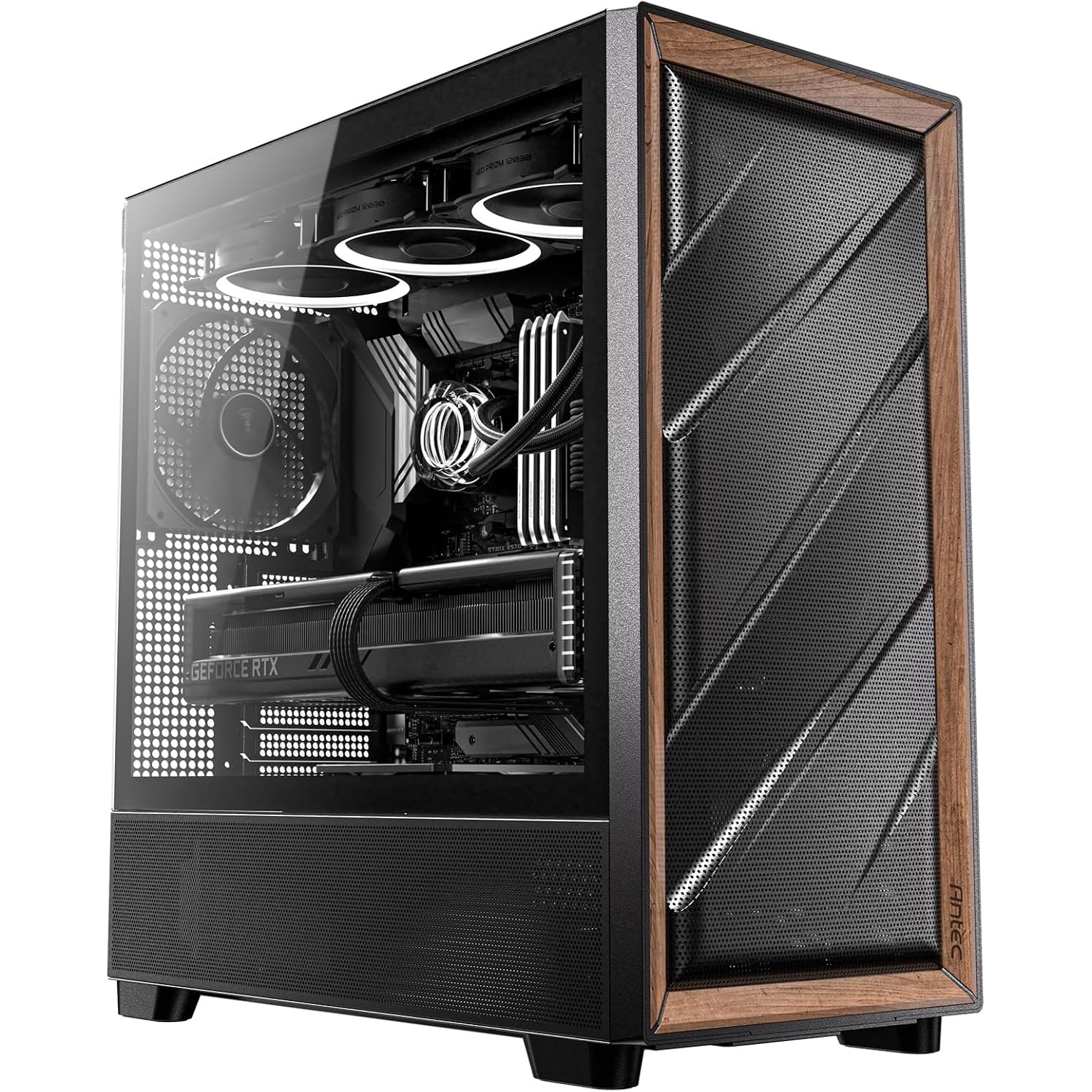 Antec Flux Wood Mid-Tower E-ATX PC Case for $79.99 Shipped
