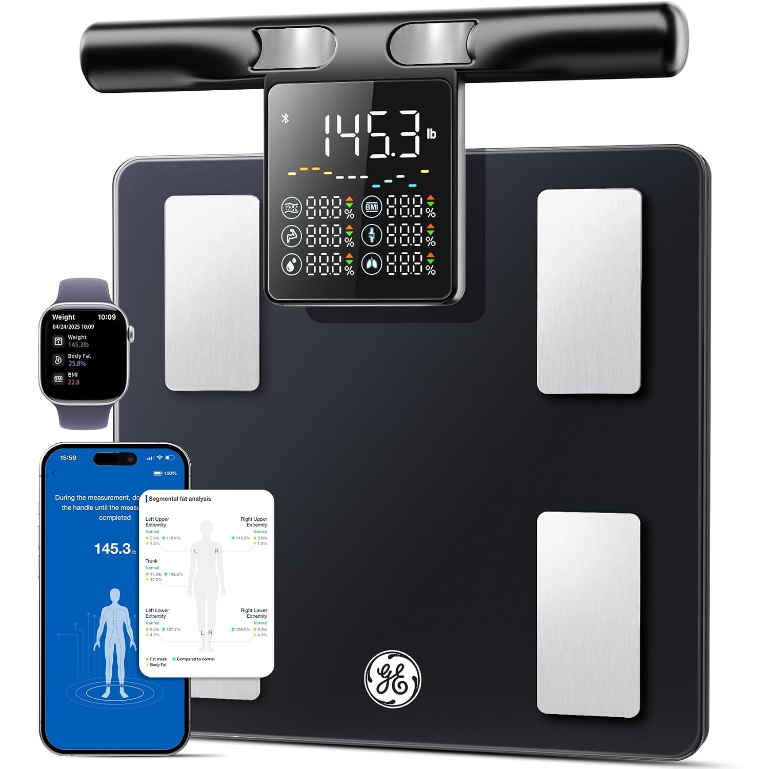 GE Smart Scale for Body Fat with BMI Muscle Mass for $59.79 Shipped